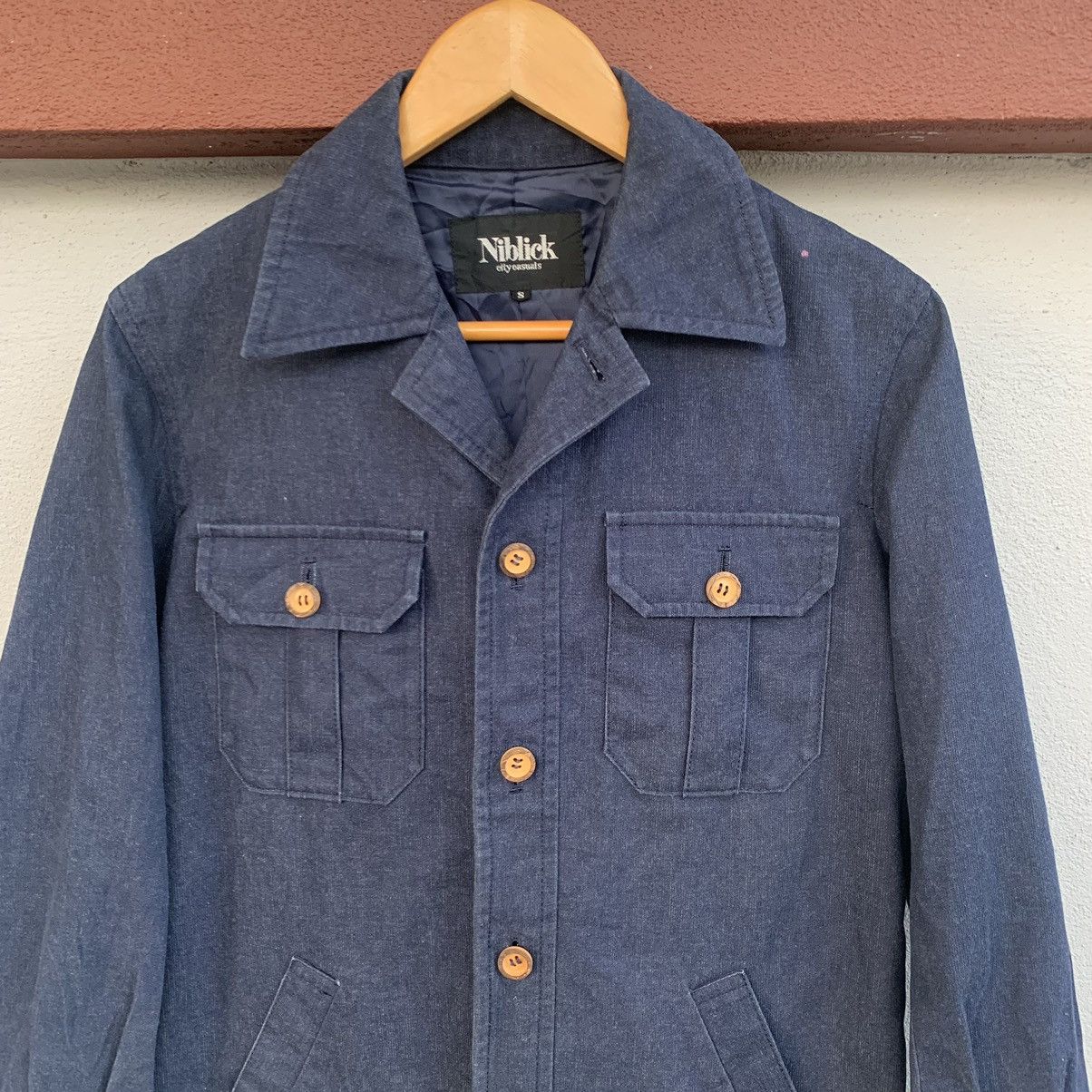 Vintage Vintage Japanese Niblick Denim Chore Worker Denim Jacket Size US S / EU 44-46 / 1 - 2 Thumbnail