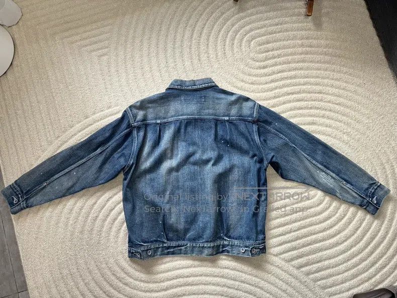 Neighborhood Neighborhood Splattered Washed Distressed Denim Jacket Size US M / EU 48-50 / 2 - 6 Thumbnail