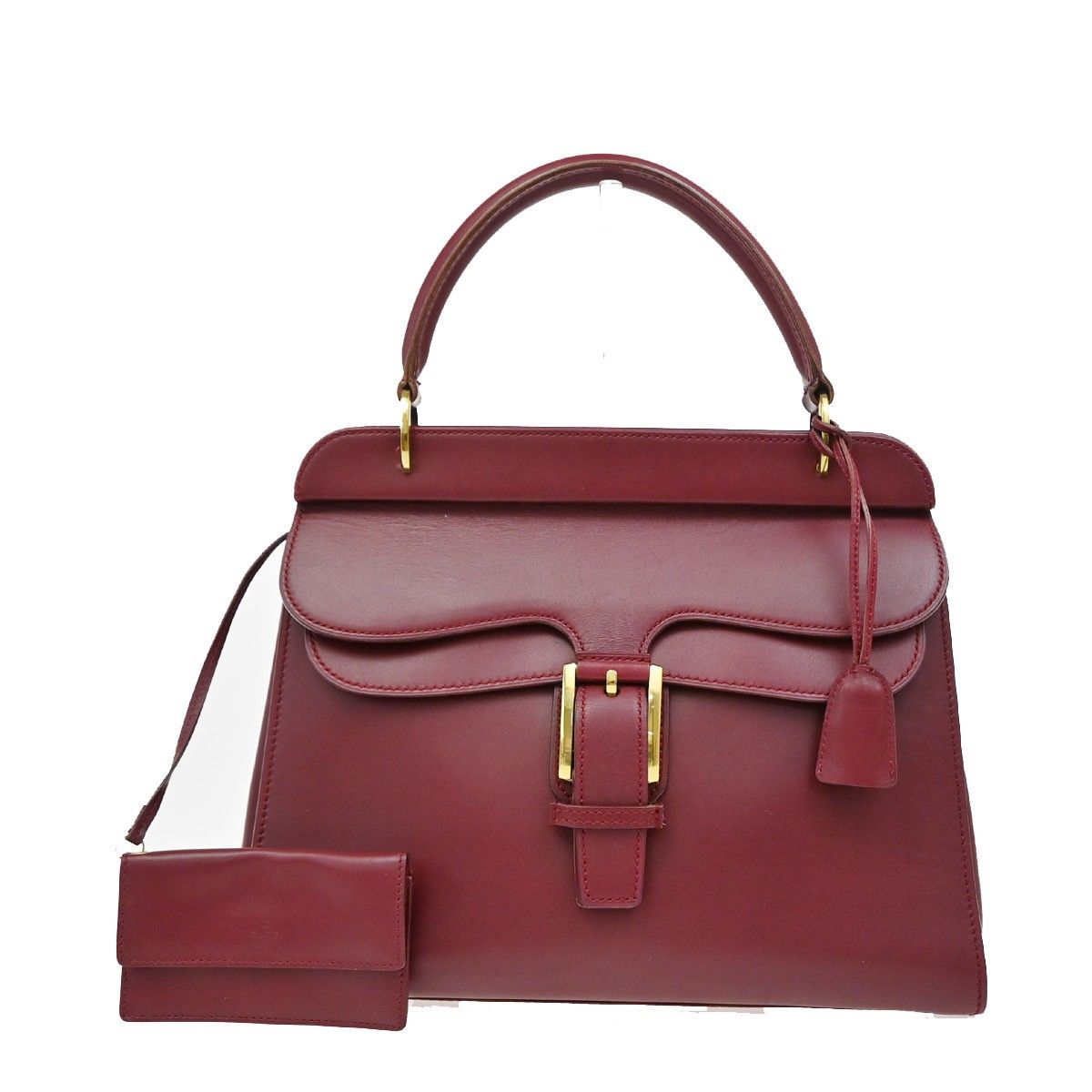 Gucci Gucci Belt Buckle Top Handle Bag Leather Size ONE SIZE - 1 Thumbnail