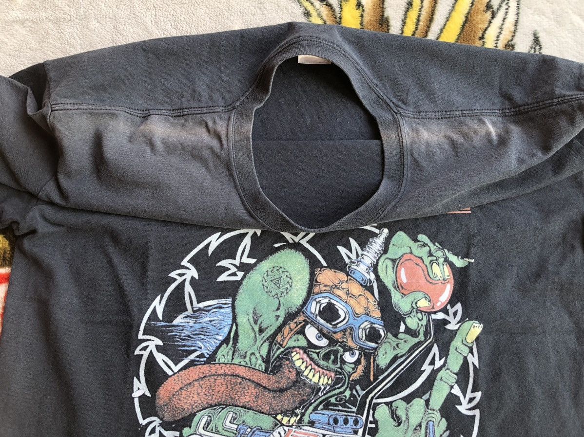 Band Tees Thrashed Vintage Badmotorfinger Fingaz4Life Sun Faded Tee Size US L / EU 52-54 / 3 - 15 Thumbnail