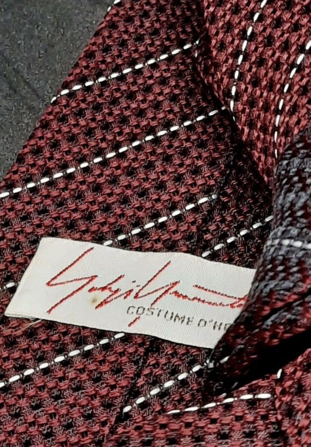 Yohji Yamamoto COSTUME D'HOMME by Yohji Yamamoto silk tie Size ONE SIZE - 4 Thumbnail