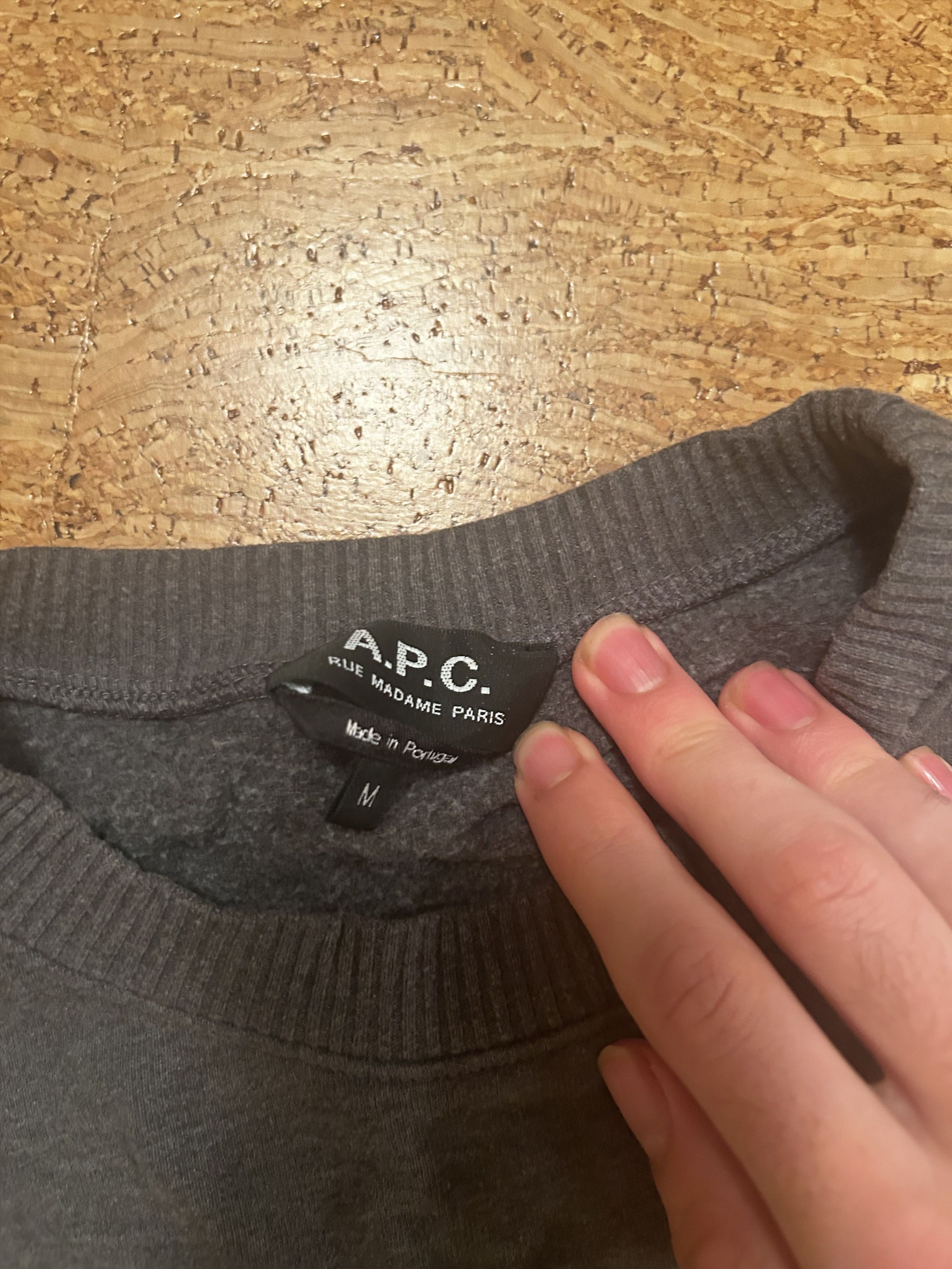 A.P.C. Grey APC Grewneck Size US S / EU 44-46 / 1 - 2 Thumbnail