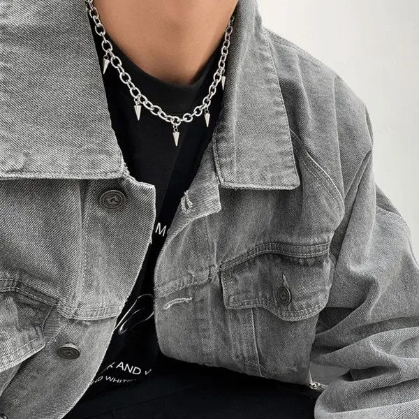 Jewelry Kurosawa x Hino Spiked Rivet Chain Necklace Choker Size ONE SIZE - 8 Thumbnail