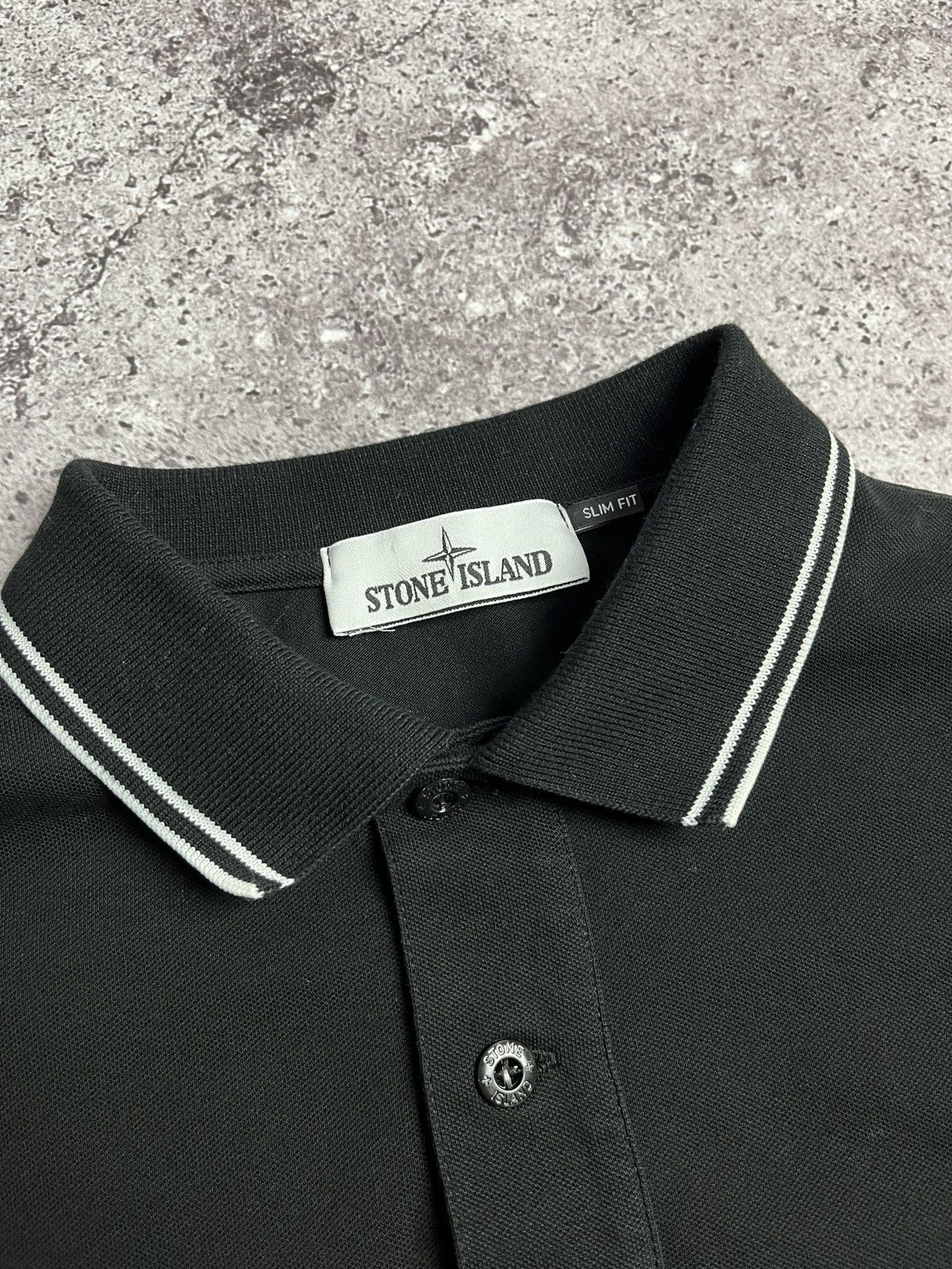 Stone Island Stone Island Patch Program Black Polo Shirt Size US L / EU 52-54 / 3 - 6 Thumbnail