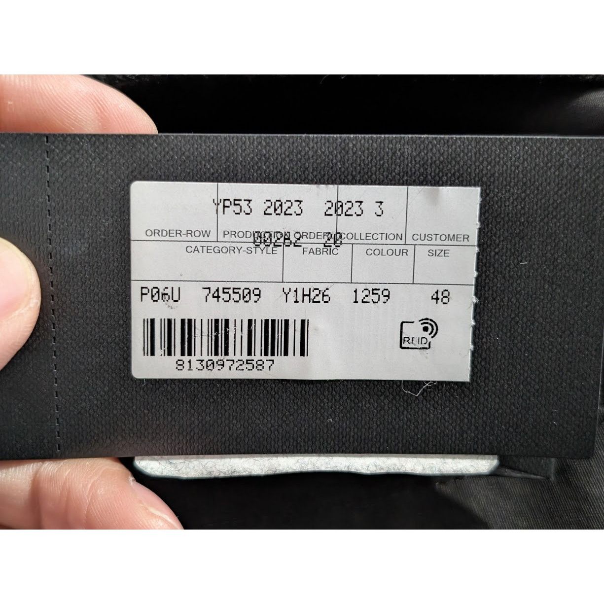 Saint Laurent Paris o1rshd1 Tailleur Rayure Brossee Pant in Gris Anthr Size US 32 / EU 48 - 23 Thumbnail