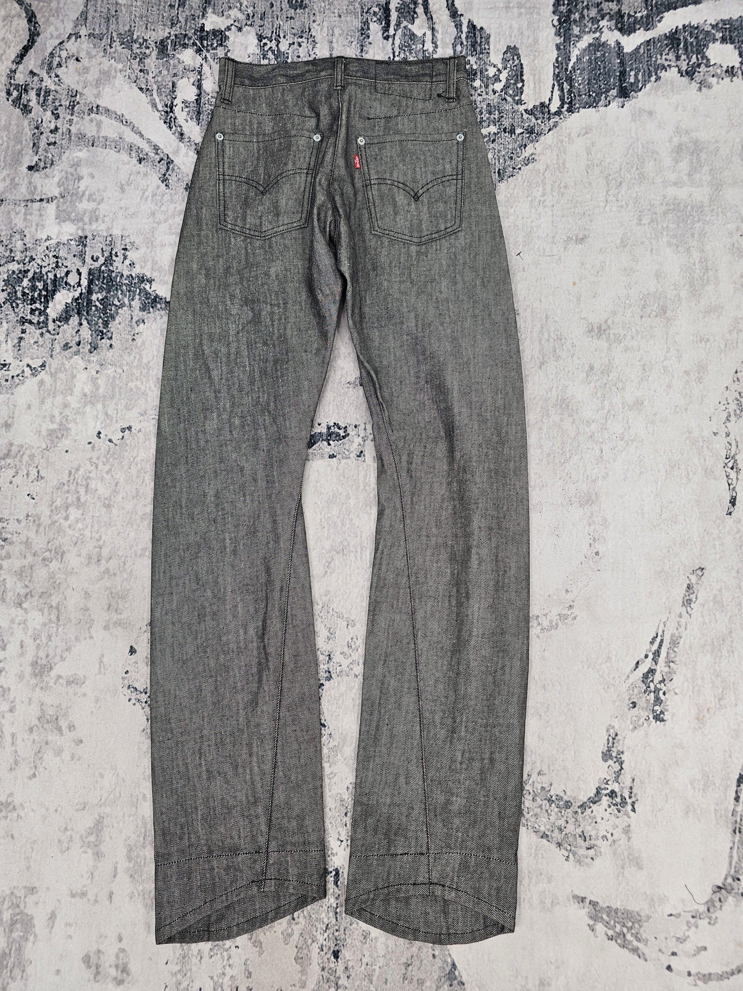 Levi's Vintage Clothing Vtg LEVIS Engineered Regular Fit Twisted Black Jeans L0562 Size US 27 - 2 Thumbnail