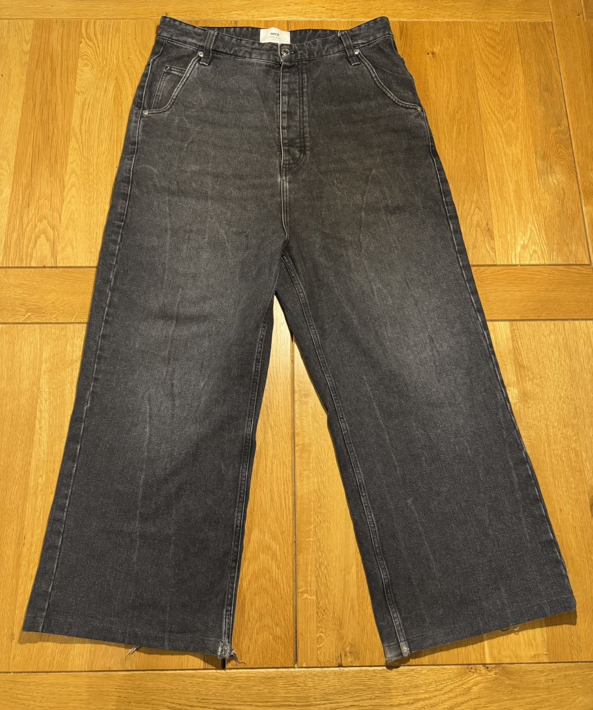 AMI AMI Denim Jeans Baggy Heel Drag Size US 31 - 1 Thumbnail