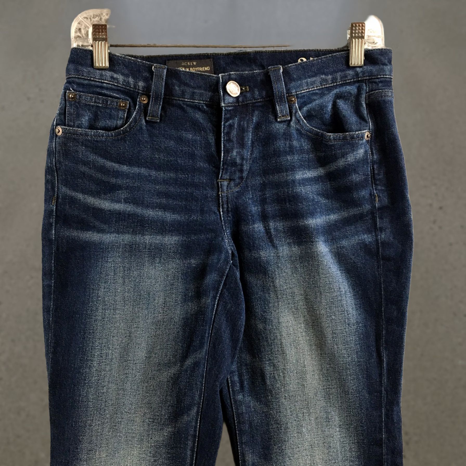 J.Crew J.CREW Jeans Womens 25 Blue Zip Fly Stretch Regular Fit Boyfriend Style Casual Denim Shirt? Size 42" / US 20 - 1 Thumbnail