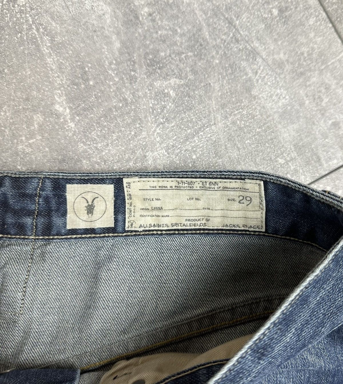 Allsaints Allsaints Ashtray Kick Japanese Denim Jeans Pants Size US 29 - 10 Thumbnail