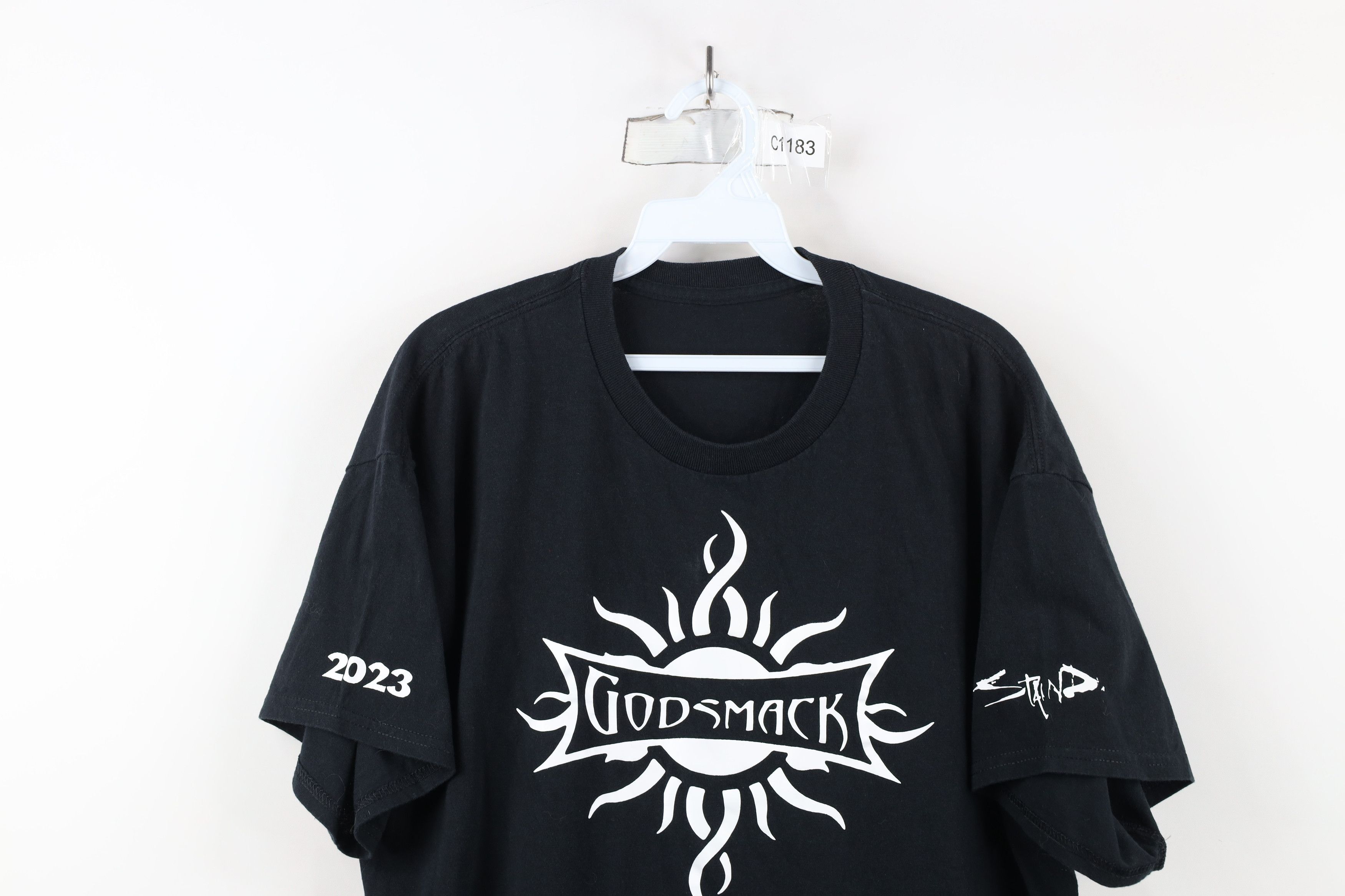 Vintage Y2K 2023 Spell Staind God Smack Band Short Sleeve T-Shirt Size US XL / EU 56 / 4 - 2 Thumbnail