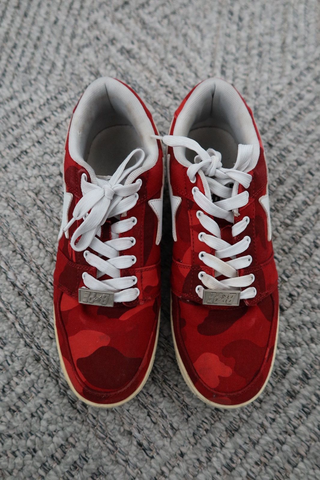 Bape Red Camo Bapestas Size US 9 / EU 42 - 1 Thumbnail