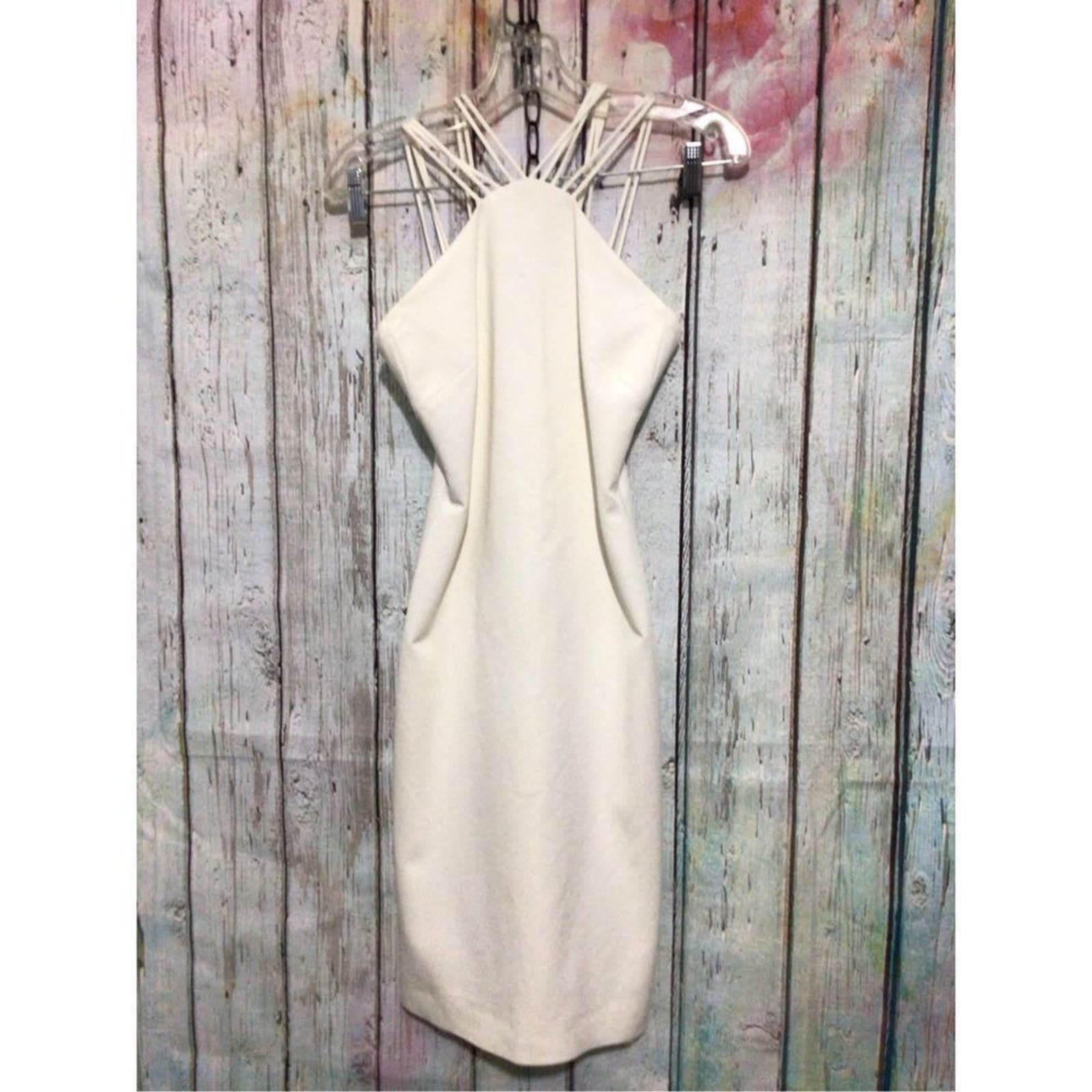 image of New Cushnie Et Ochs Designer Dress Cream Size 2 Silk Lined, Women's