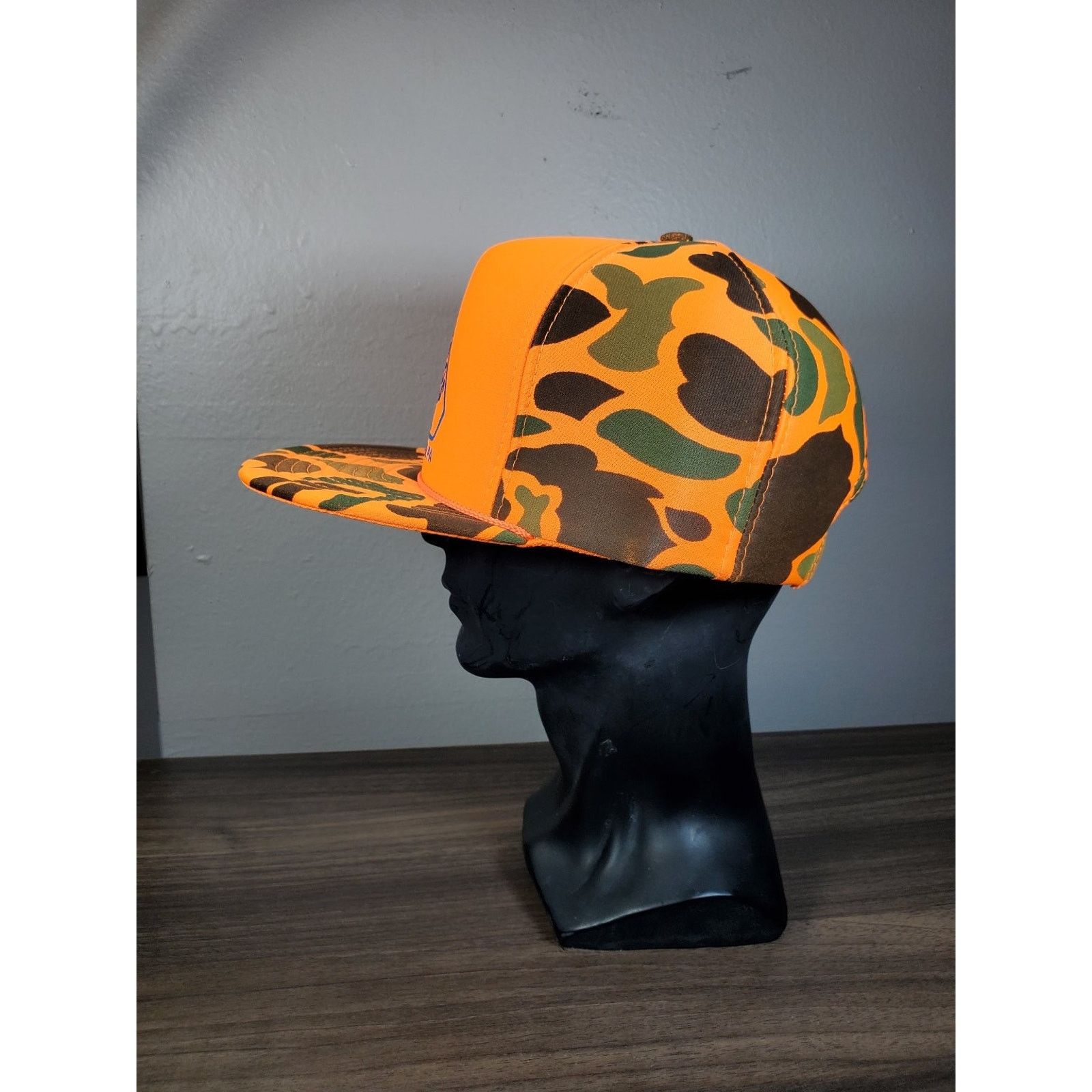 Nissan × Vintage Fieg Bros Coal Snapback Hat Blaze Orange Camouflage Cap Size ONE SIZE - 4 Thumbnail