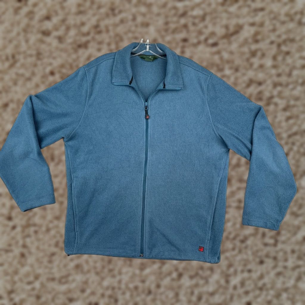 Vintage Woolrich Jacket Mens Large Blue 100% Polyester Fleece Pockets Windbreaker Zip Full Zip Insulated Lined Pockets Reversible Size US L / EU 52-54 / 3 - 1 Thumbnail