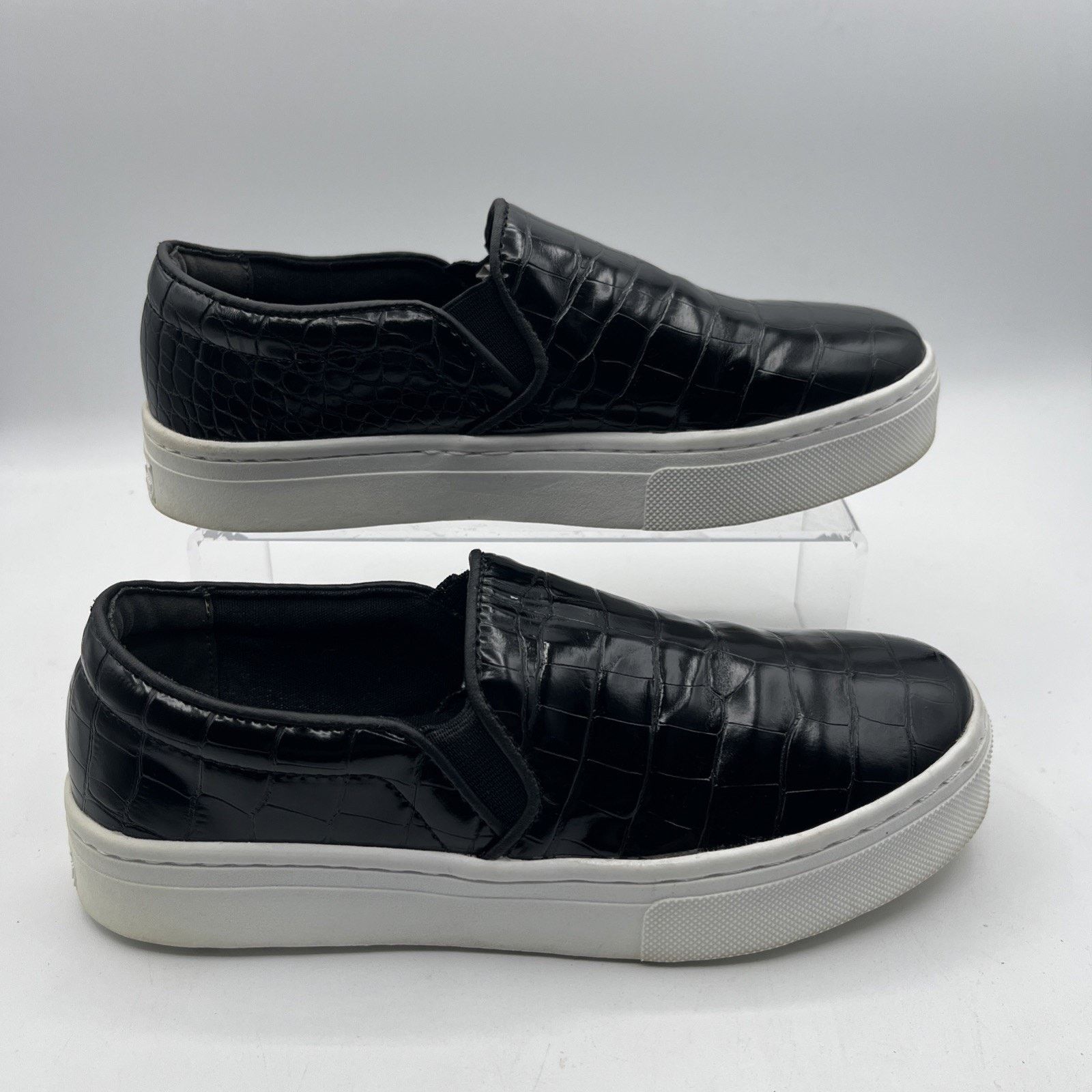 Sam Edelman Sam Edelman Sneakers Women's Size 6M Black Faux Leather Size US 6 / IT 36 - 1 Thumbnail