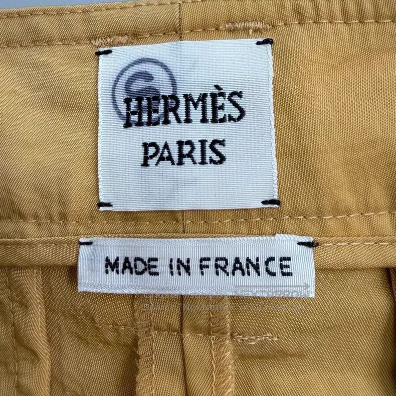 Hermes Hermes Bright Yellow Leg Zipper Design Pants Size 25" / US 0 / IT 36 - 5 Thumbnail