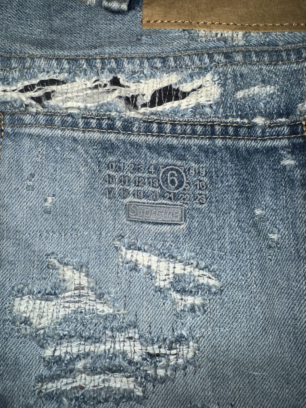 Maison Margiela × Supreme Supreme x MM6 Maison Margiela Distressed Loose Fit jean Size US 30 / EU 46 - 5 Thumbnail