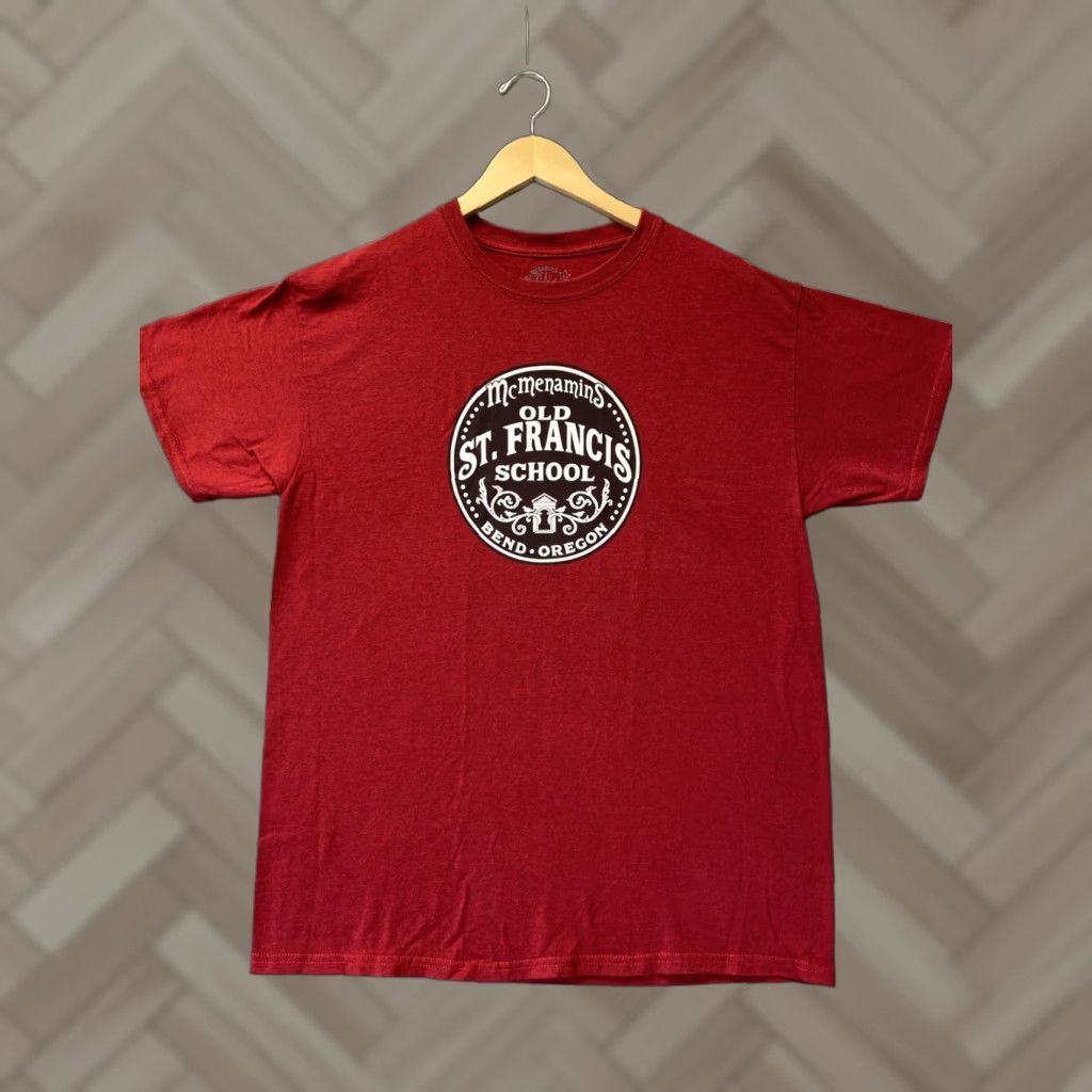 Vintage VINTAGE Mc Menamins Unisex T-Shirt Adult Large Red School 90s Size US L / EU 52-54 / 3 - 1 Thumbnail