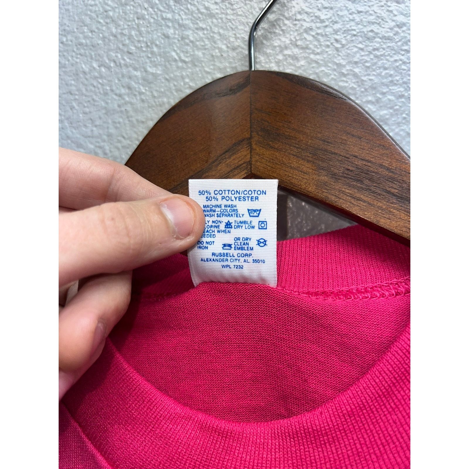 Jerzees 90s Vintage Jerzees Bright Pink Blank Shirt Tee 50/50 VTG M Size US M / EU 48-50 / 2 - 7 Thumbnail