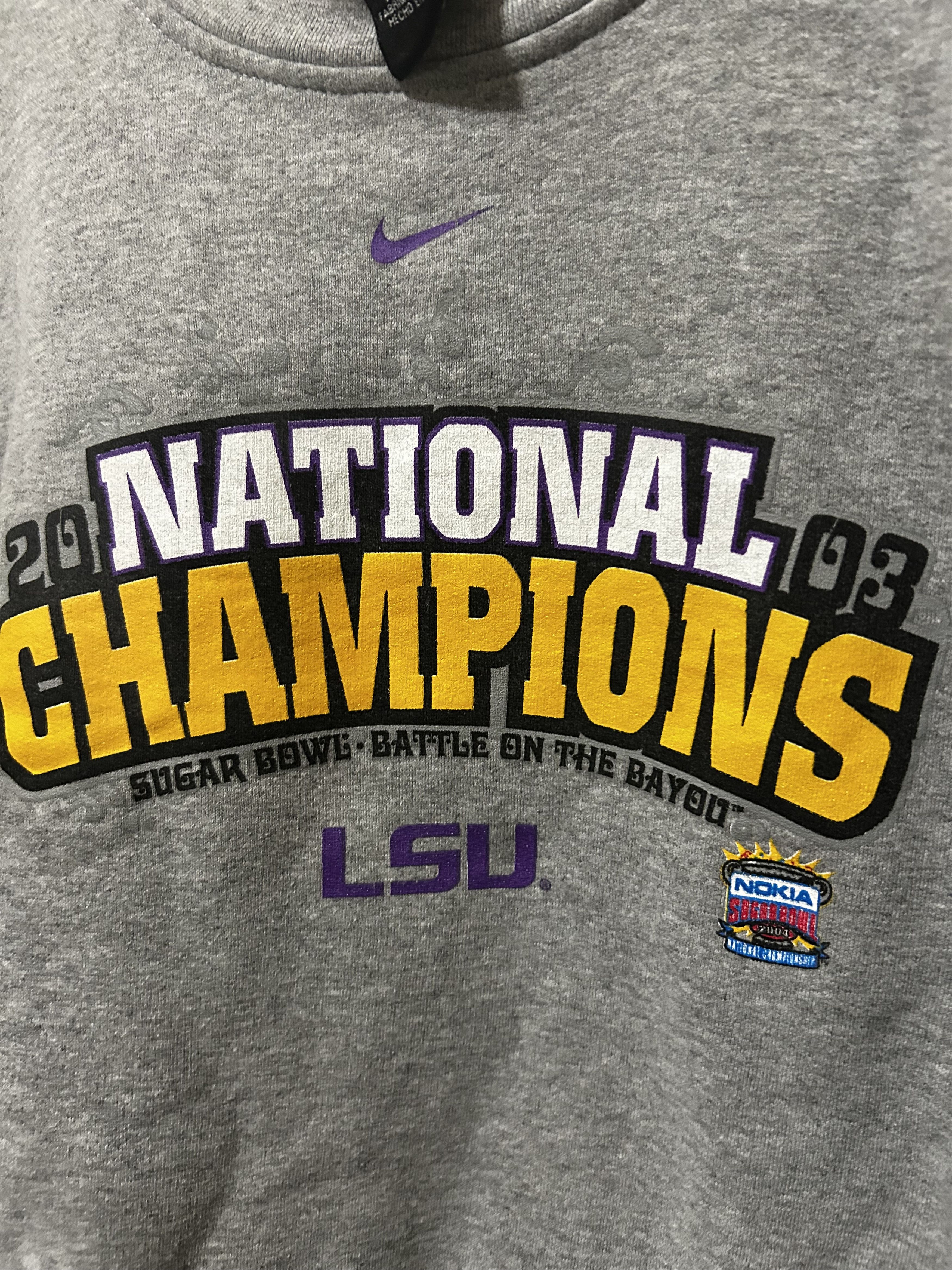 Nike Vintage Nike 2003 LSU Tigers Sugar Bowl Sweatshirt Size L / US 10 / IT 46 - 6 Thumbnail