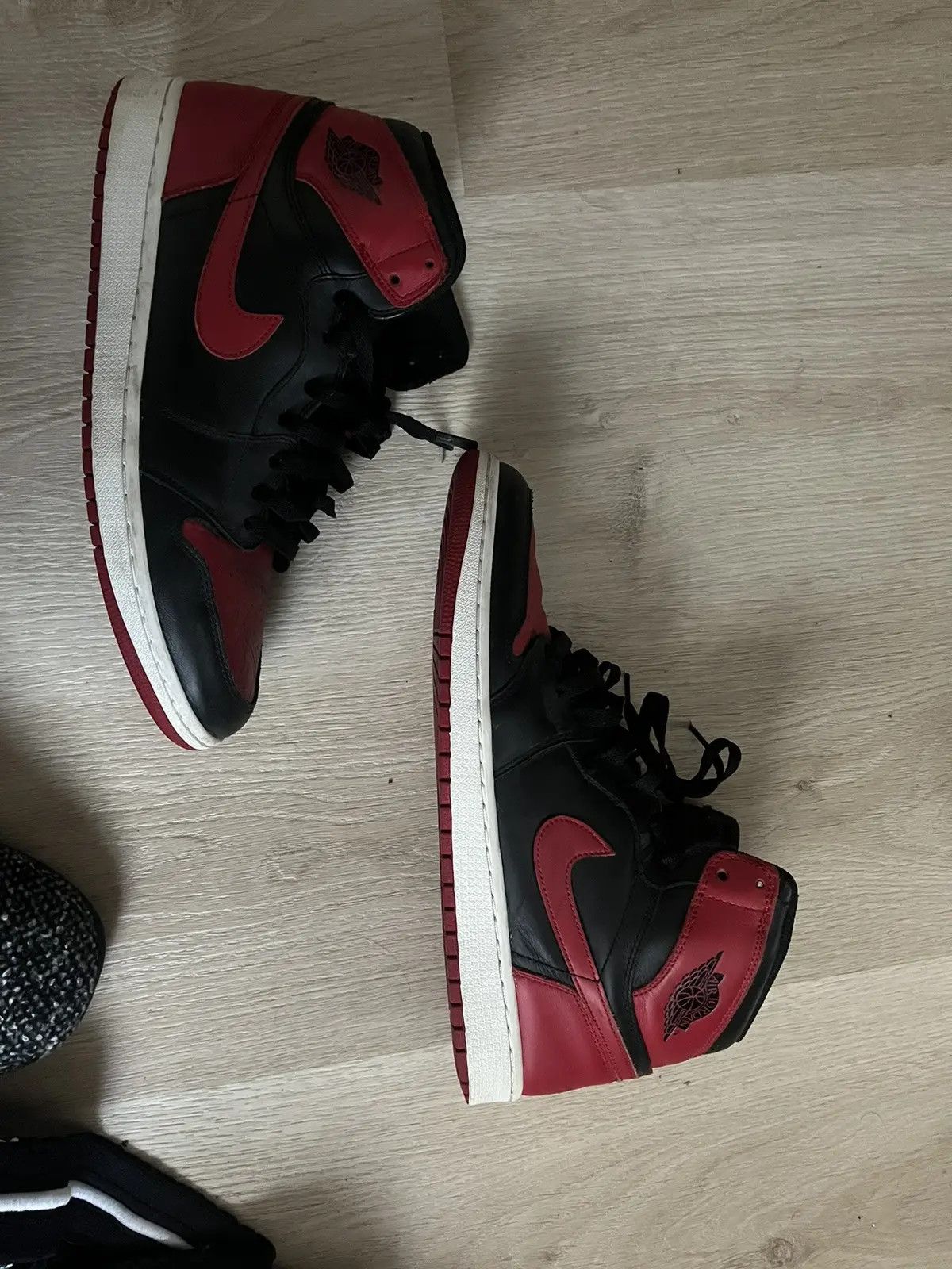 Jordan Brand Jordan 1 Bred Retro High OG2 Size US 13 / EU 46 - 3 Thumbnail