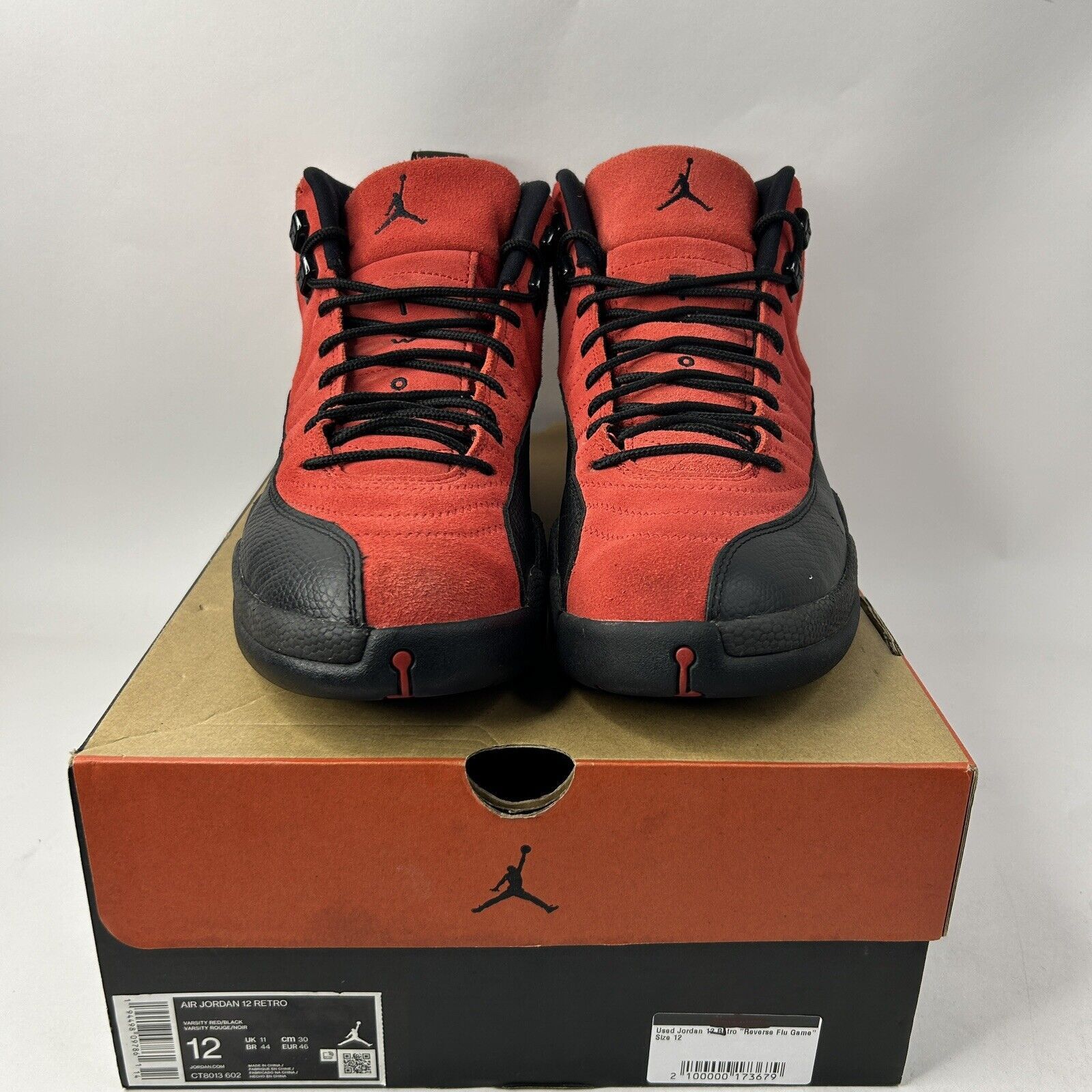 Nike Nike Shoes Air Jordan 12 Retro “Reverse Flu Game” 2024 Size US 12 / EU 45 - 2 Thumbnail