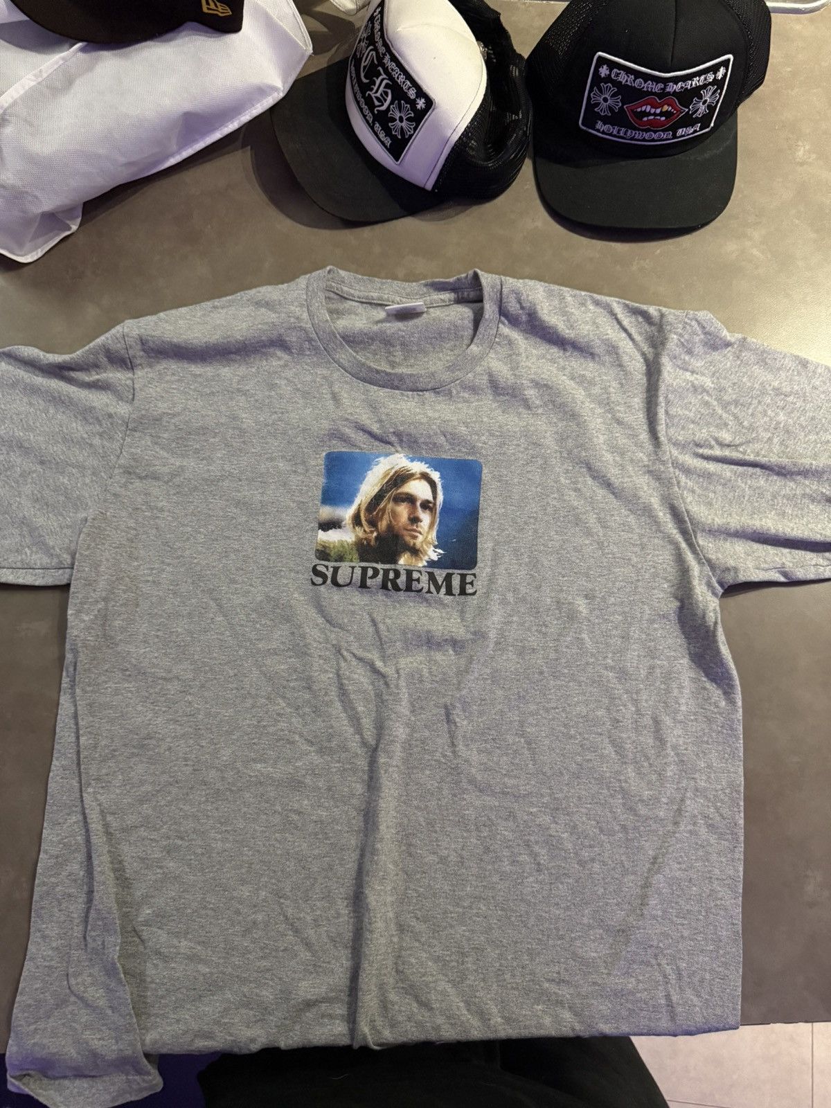 Supreme Kurt Cobain Supreme T shirt gray Size US M / EU 48-50 / 2 - 3 Thumbnail