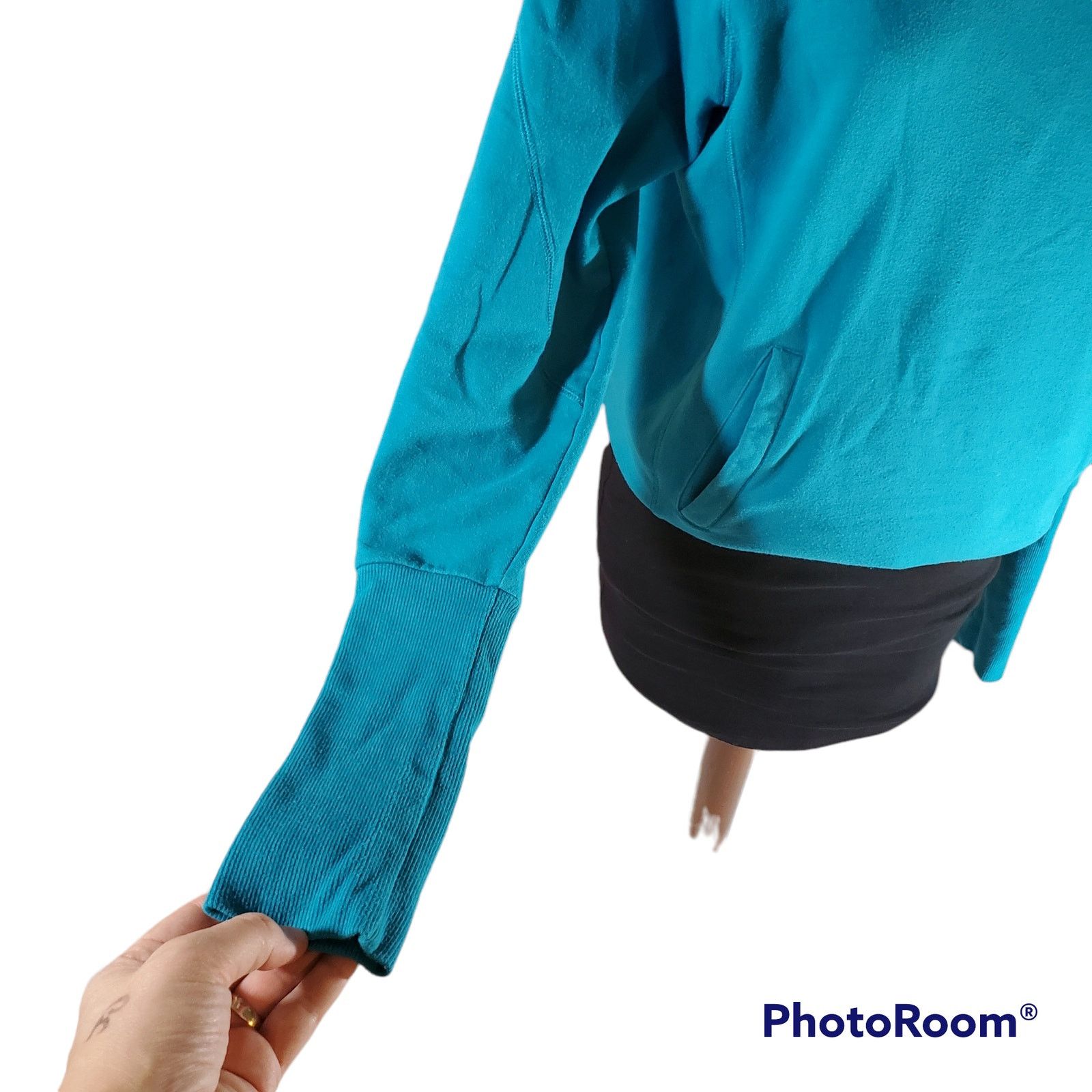 Other Zella | Teal Sweatshirt with Twisted Cowl Neck | Size Small Size S / US 4 / IT 40 - 2 Thumbnail