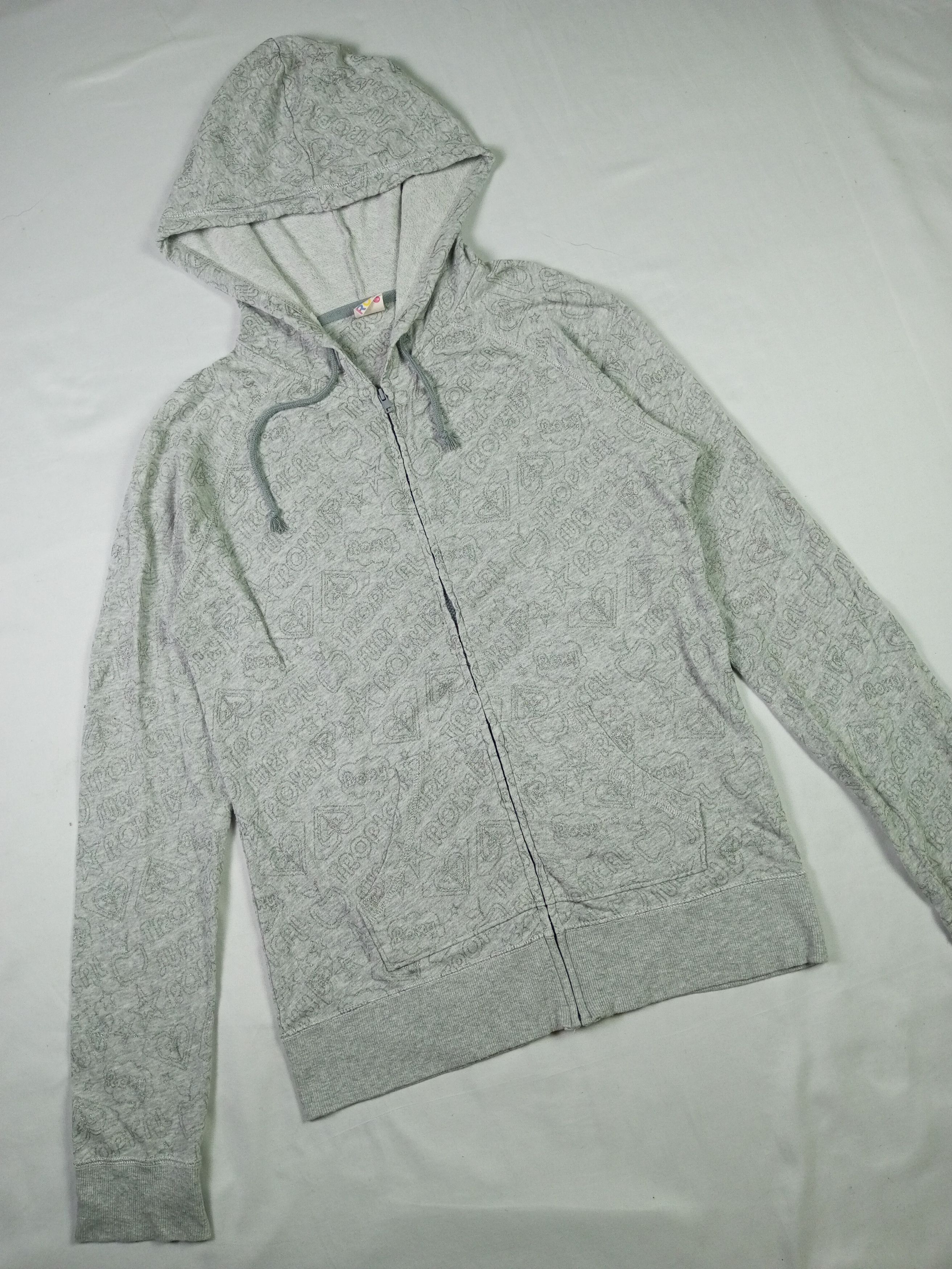 Quicksilver Y2k Roxy Zip Hoodie Surf Style Size US L / EU 52-54 / 3 - 3 Thumbnail