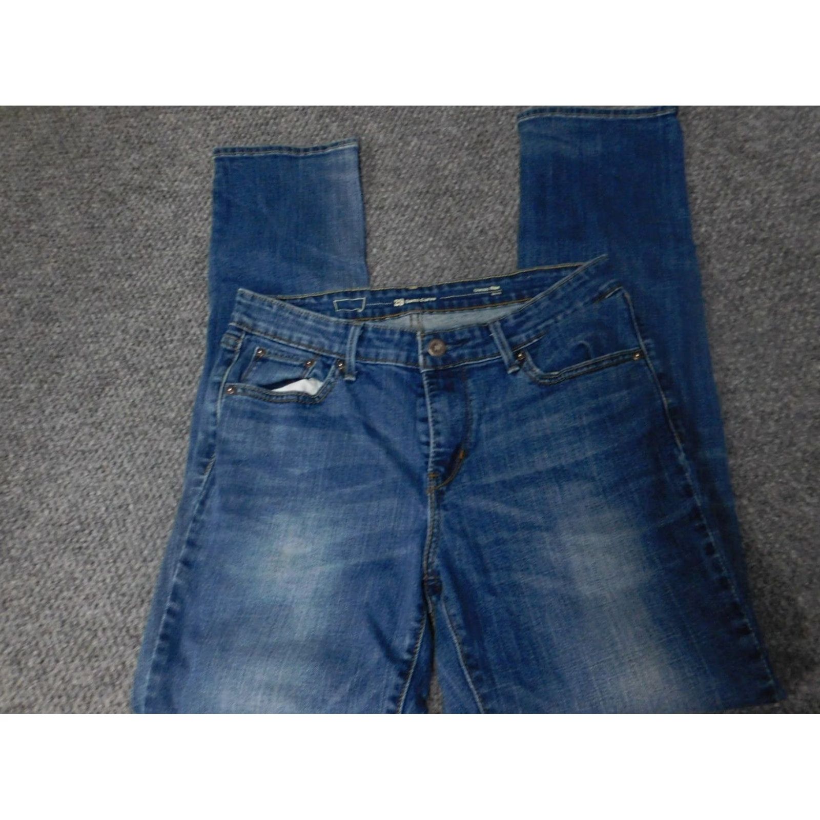 Levi's Levi's Jeans Womens Slim Straight Denim 29 Blue Classic Zipper Zip Cotton 29in Regular Inseam 29 Levi’s Demi Curve Size 29" - 2 Thumbnail