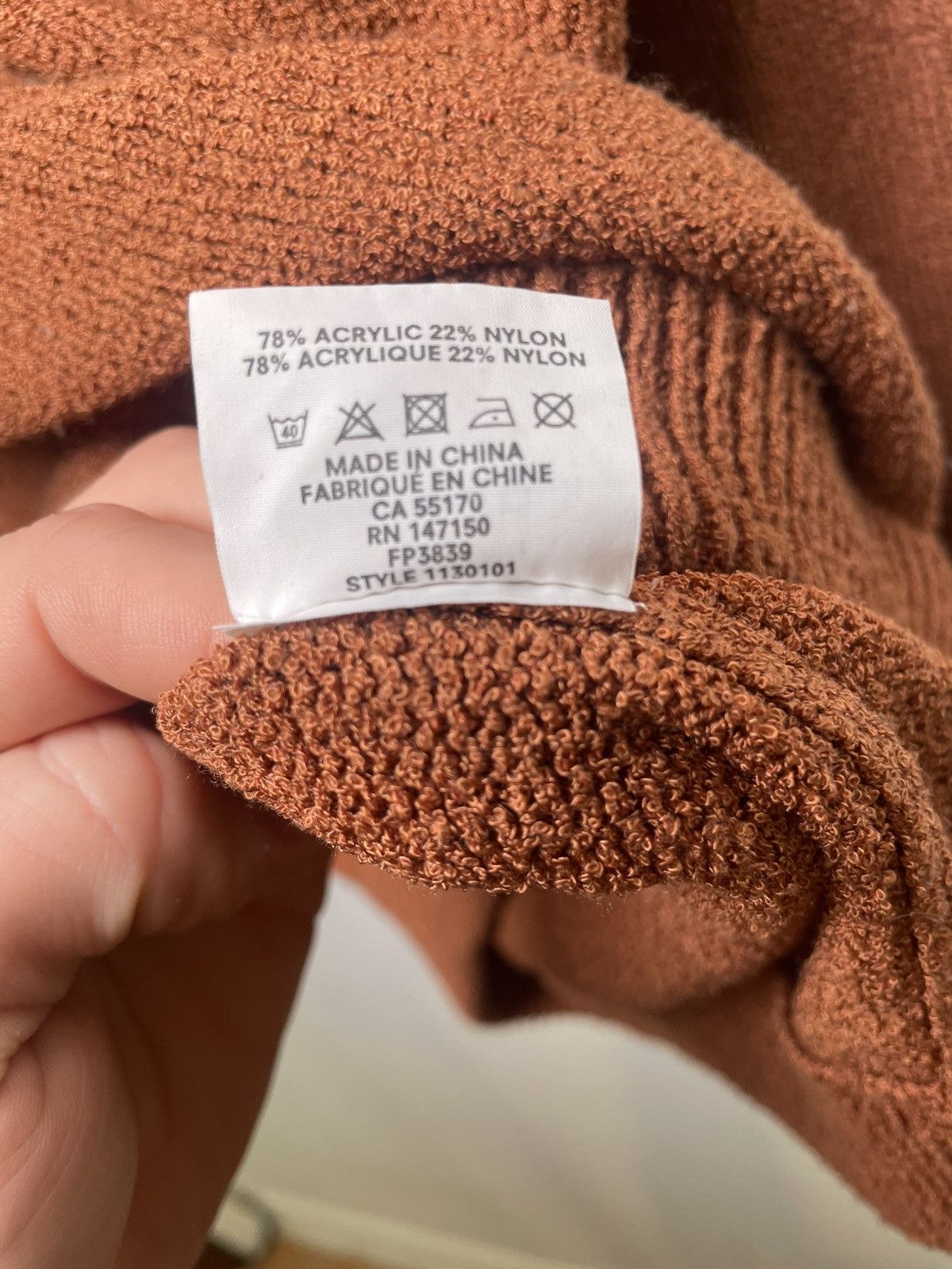 Frank And Oak Frank And Oak Textured Knit Sweater – Rust Brown (S) Size US S / EU 44-46 / 1 - 5 Thumbnail