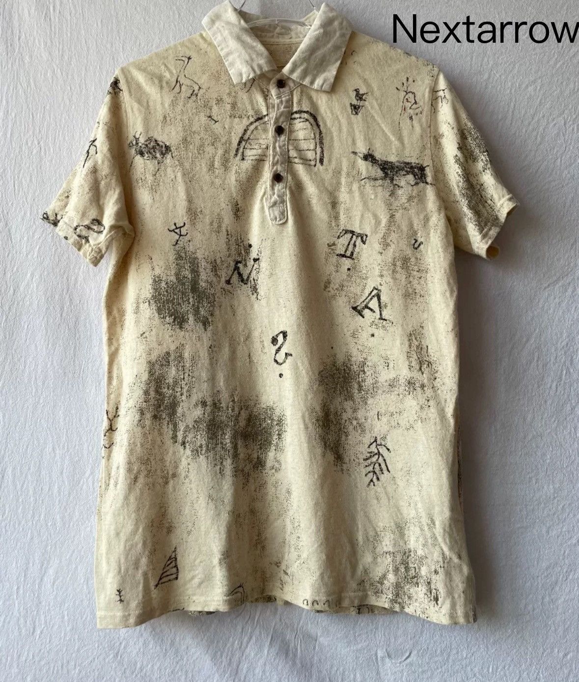 Kapital Kapital Hirata Kazuhiro Short sleeved Cotton Artistic Shirt Size US S / EU 44-46 / 1 - 1 Thumbnail