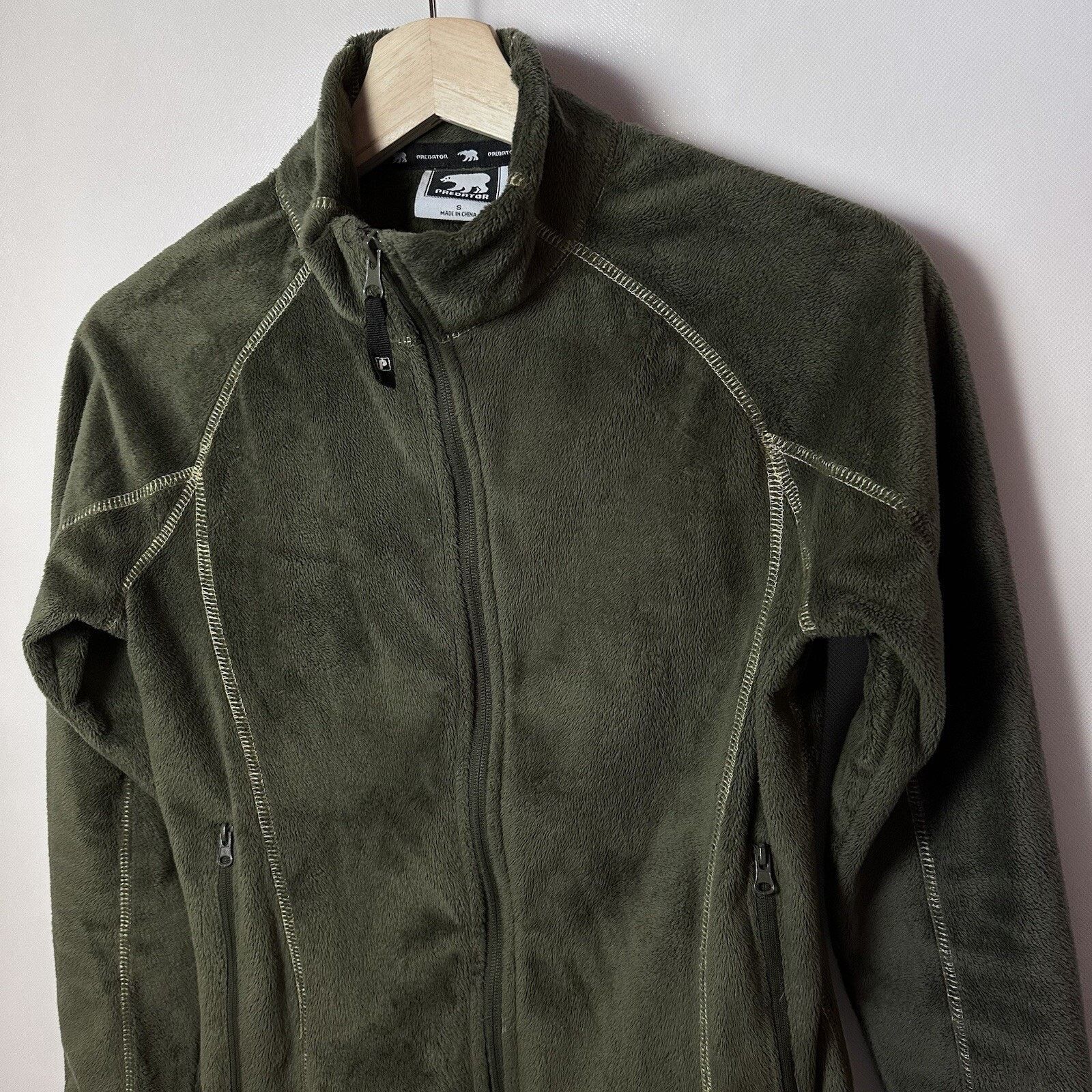 Other Predator Jacket Small Green Fleece Fuzzy Outdoors Gorp Size S / US 4 / IT 40 - 5 Thumbnail