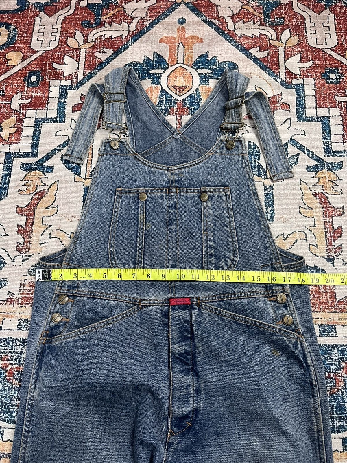Marithe + Francois Girbaud Vtg Marithe Francois Girbaud Overall Denim Size US 33 - 18 Thumbnail