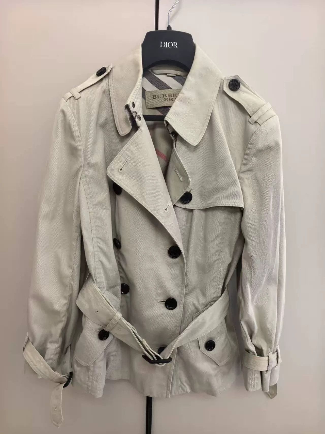 Burberry Burberry Women's Khaki Trench Coat Size S / US 4 / IT 40 - 1 Thumbnail