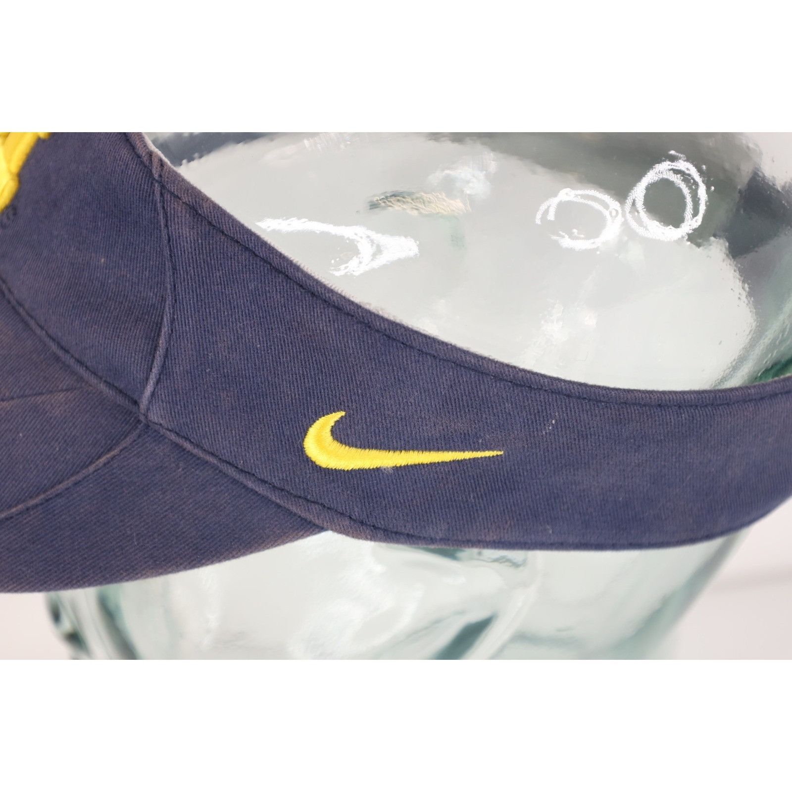 Nike Vintage Nike Mini Swoosh University of Michigan Visor Hat Size ONE SIZE - 4 Thumbnail