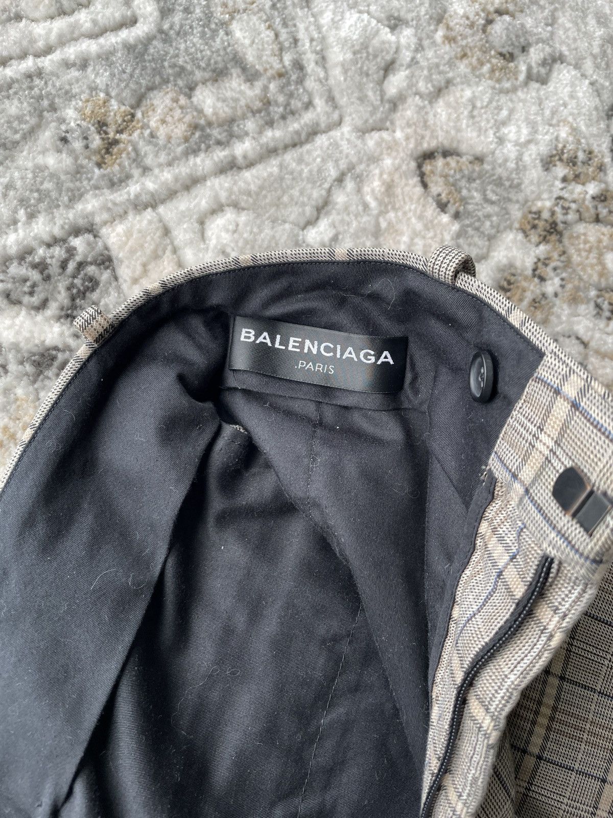 Balenciaga SS17 Runway Prince of Wales Trousers Size US 30 / EU 46 - 2 Thumbnail