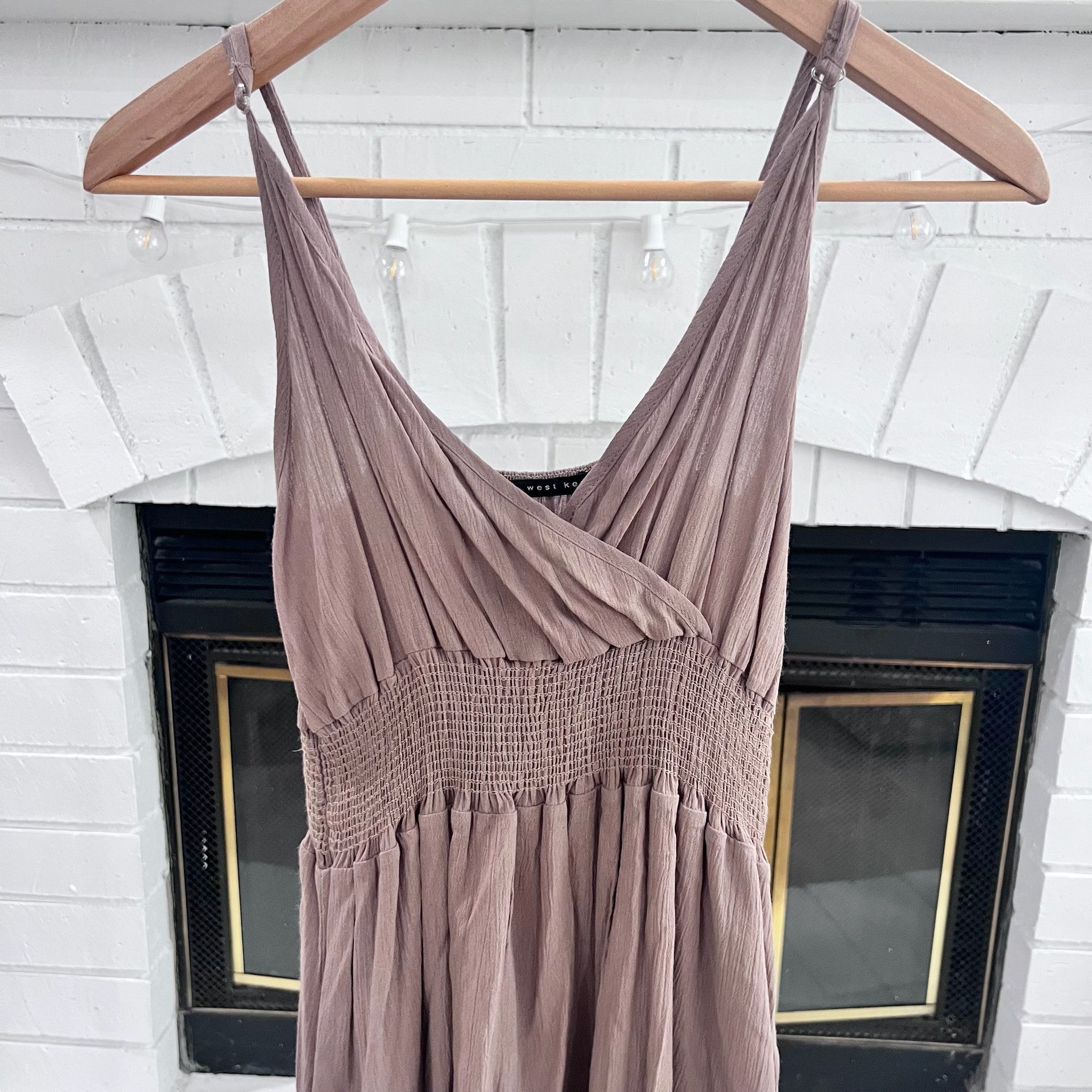 Other West Kei Sleeveless Nude Taupe Gauze Maxi Dress - XS Size XS / US 0-2 / IT 36-38 - 2 Thumbnail