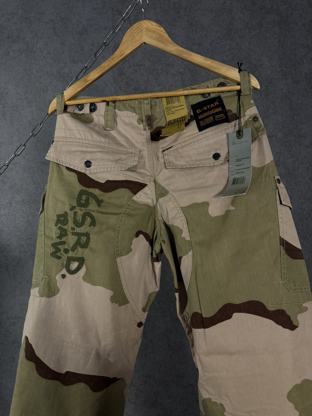 G-Star G Star camo designer vintage cargo pants Size US 30 / EU 46 - 11 Thumbnail