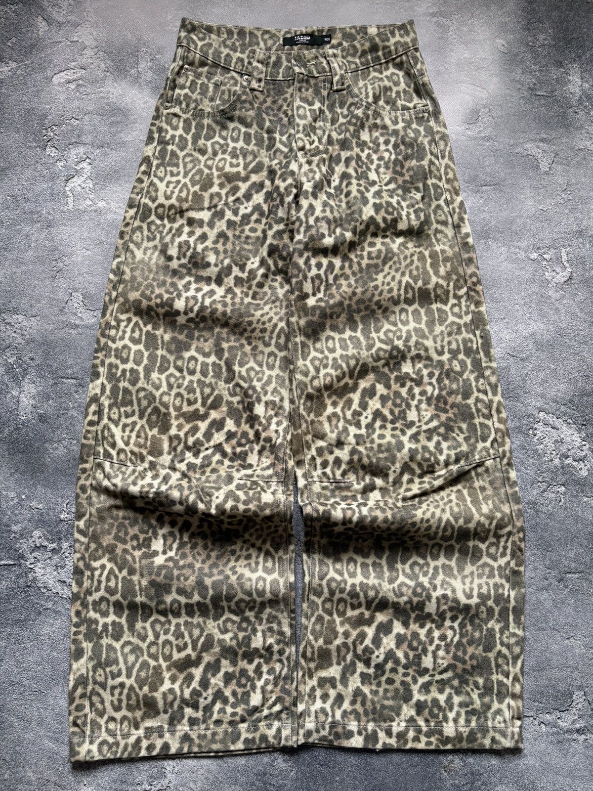 Jaded London Jaded London Y2K Leopard Baggy Denim Pants Cavalli Style Size 26" / US 2 / IT 38 - 2 Thumbnail