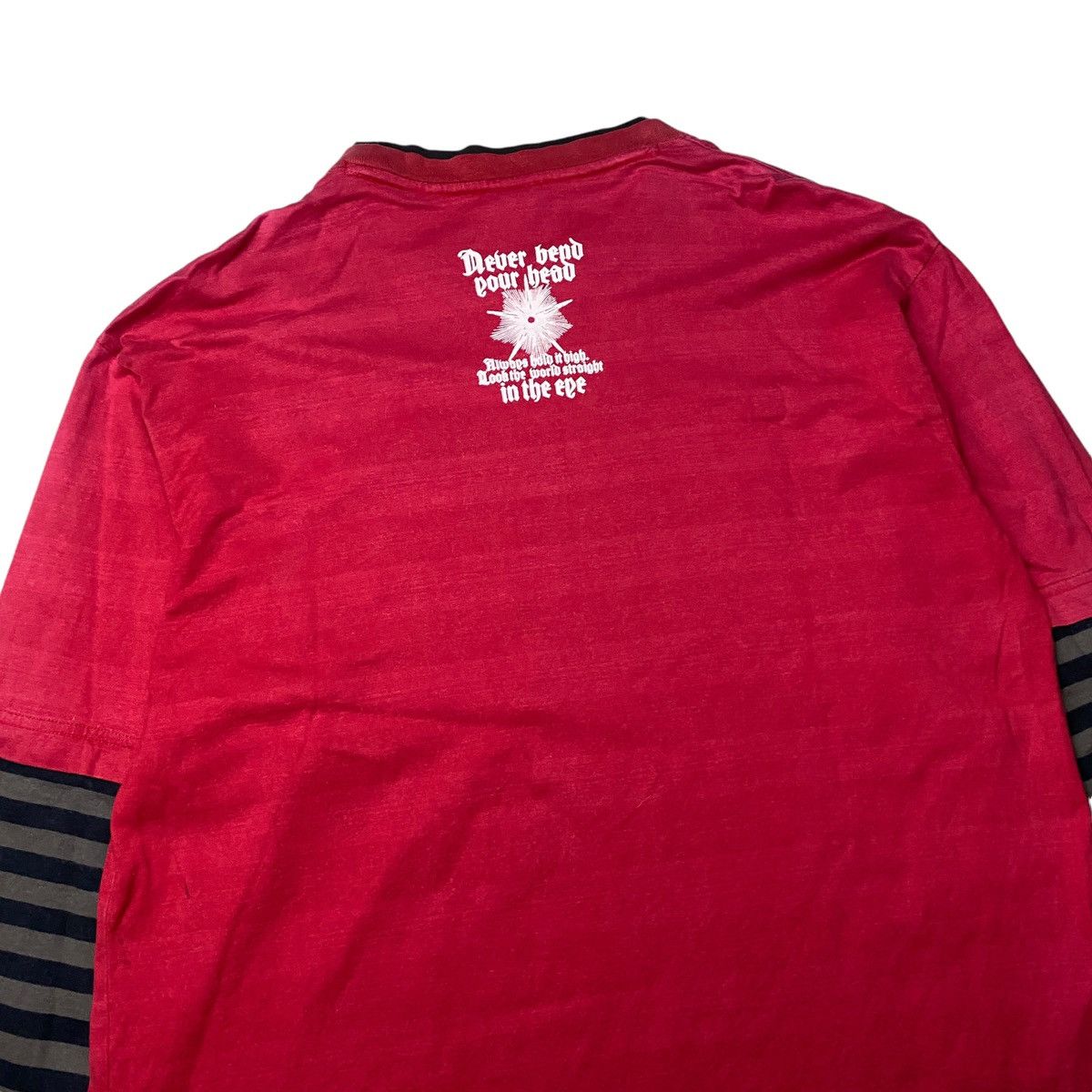 Hysteric Glamour × If Six Was Nine × Japanese Brand 2000's Turkey Bear Tribal Double Layer Longsleeve Size US L / EU 52-54 / 3 - 12 Thumbnail