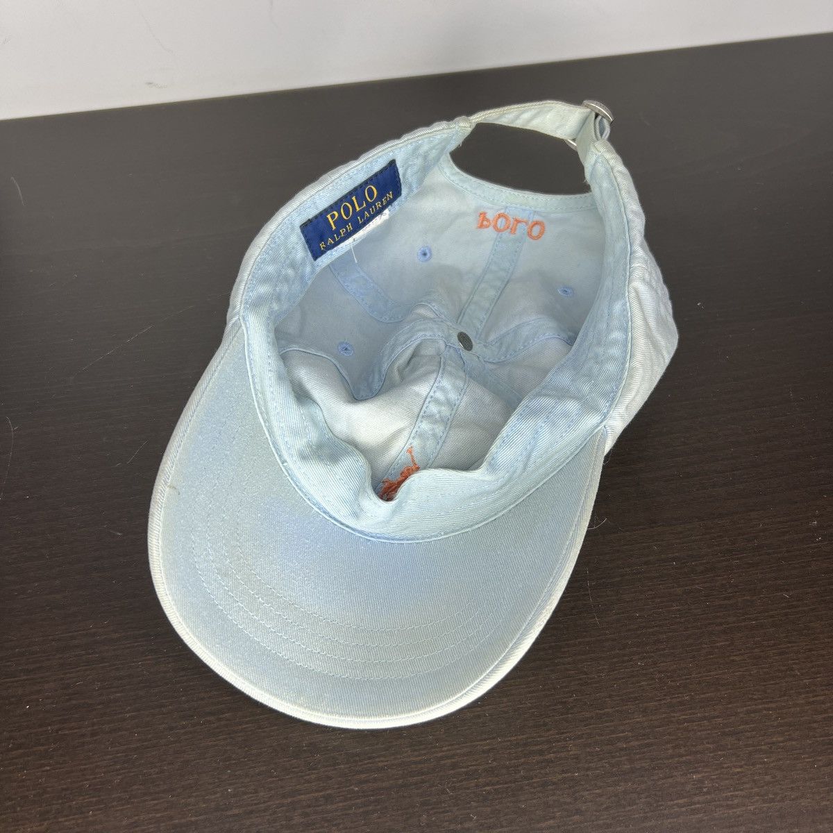 Polo Ralph Lauren × Ralph Lauren × Vintage Polo Ralph Lauren Cap Hat Pony Logo Baby Blue Size ONE SIZE - 6 Thumbnail