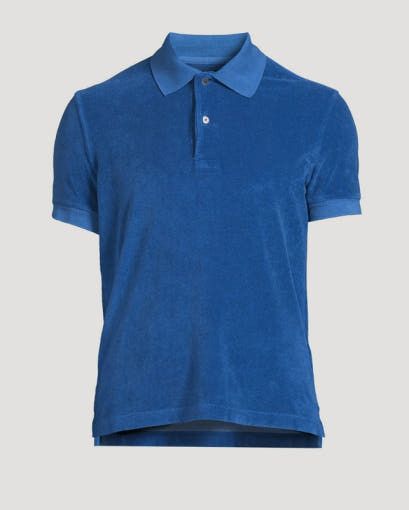 Tom Ford o1sm1stk0725 Toweling Terry Cotton Pique Collar Polo Shirt Size US XXL / EU 58 / 5 - 1 Preview