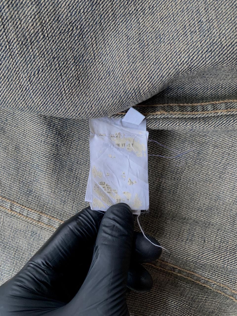 Helmut Lang FREE TAX! Stained Wash Denim Jacket Size US XS / EU 42 / 0 - 17 Thumbnail