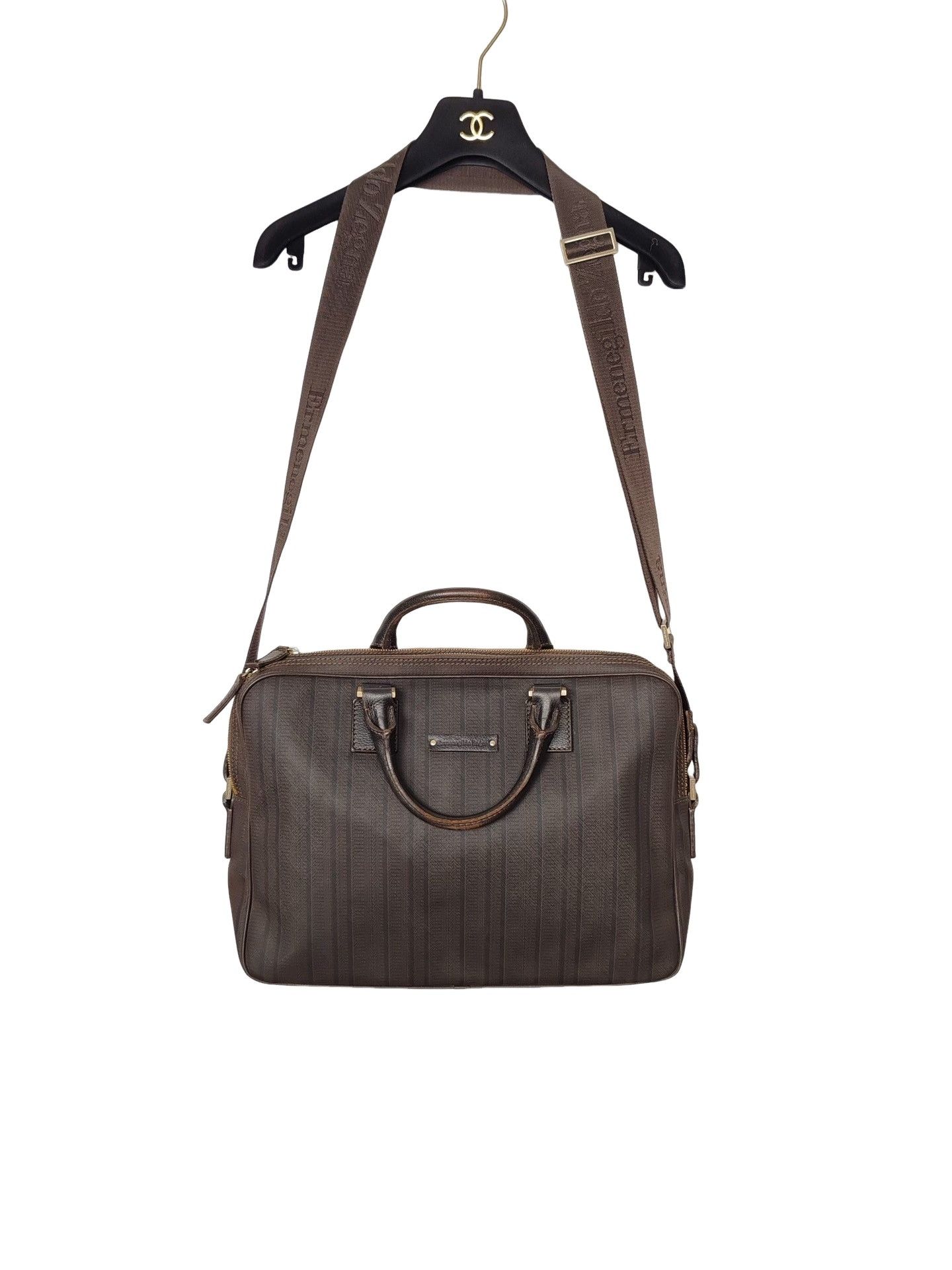 Z Zegna Zegna Striped Briefcase One Size Size ONE SIZE - 1 Thumbnail