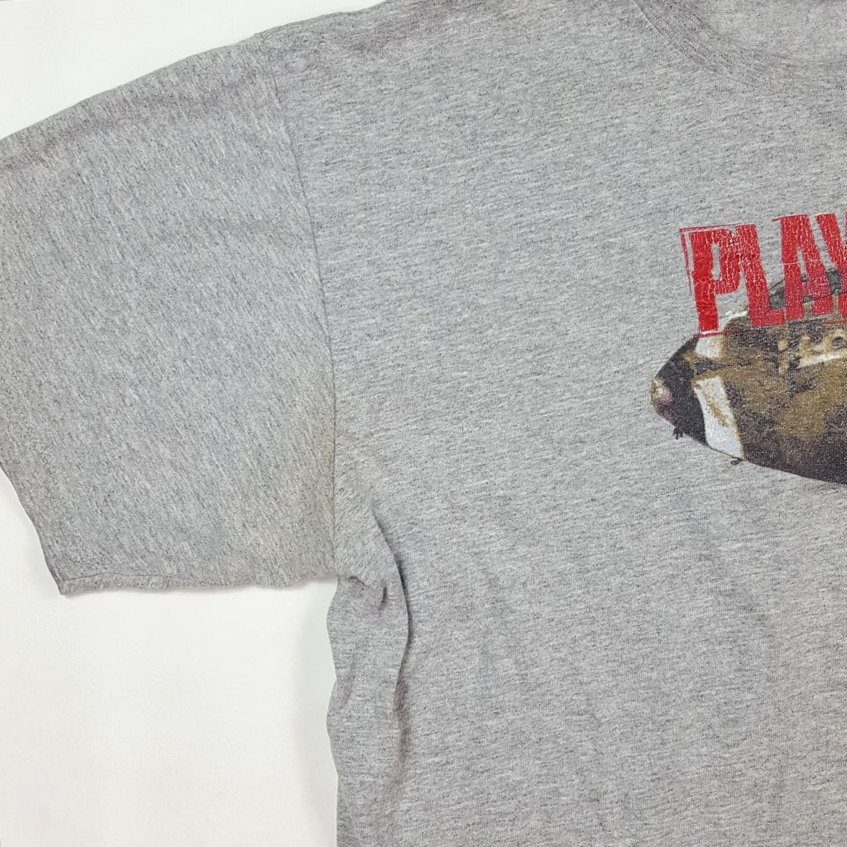 Nike VINTAGE Nike Football Play Hard Men's Large Gray T Shirt Faded Retro Y2K Sports Fan Shirt Size US L / EU 52-54 / 3 - 4 Thumbnail