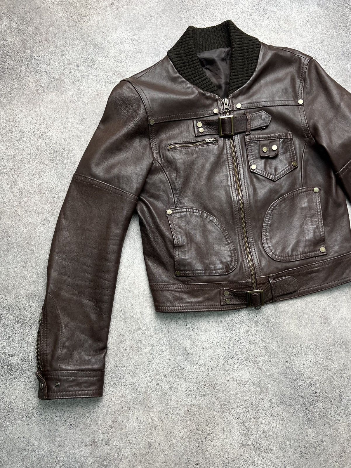 Vintage Vintage boho avant garde gorgeous leather belted jacket Size XS / US 0-2 / IT 36-38 - 2 Thumbnail