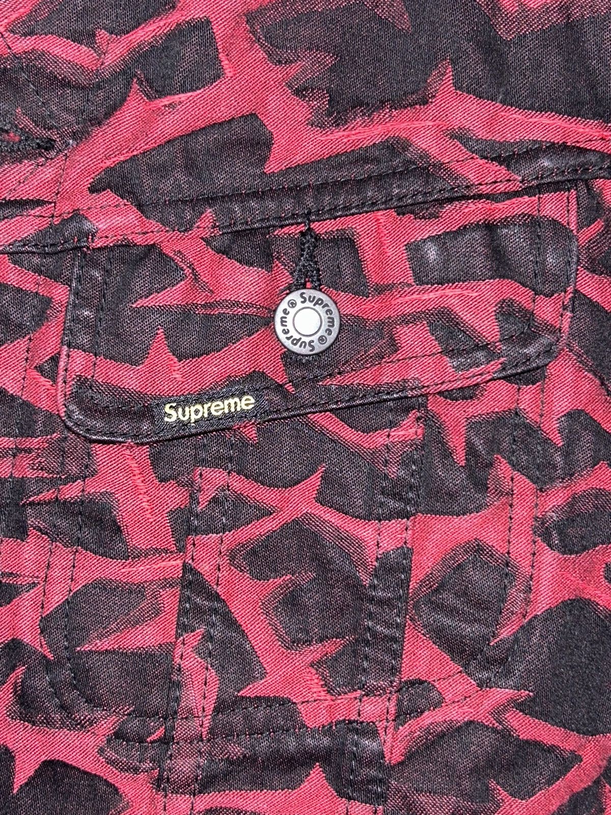 Supreme BUNDLE Supreme Thorn Trucker Jacket & MATCHING HAT FW18 NEW Size US M / EU 48-50 / 2 - 5 Thumbnail