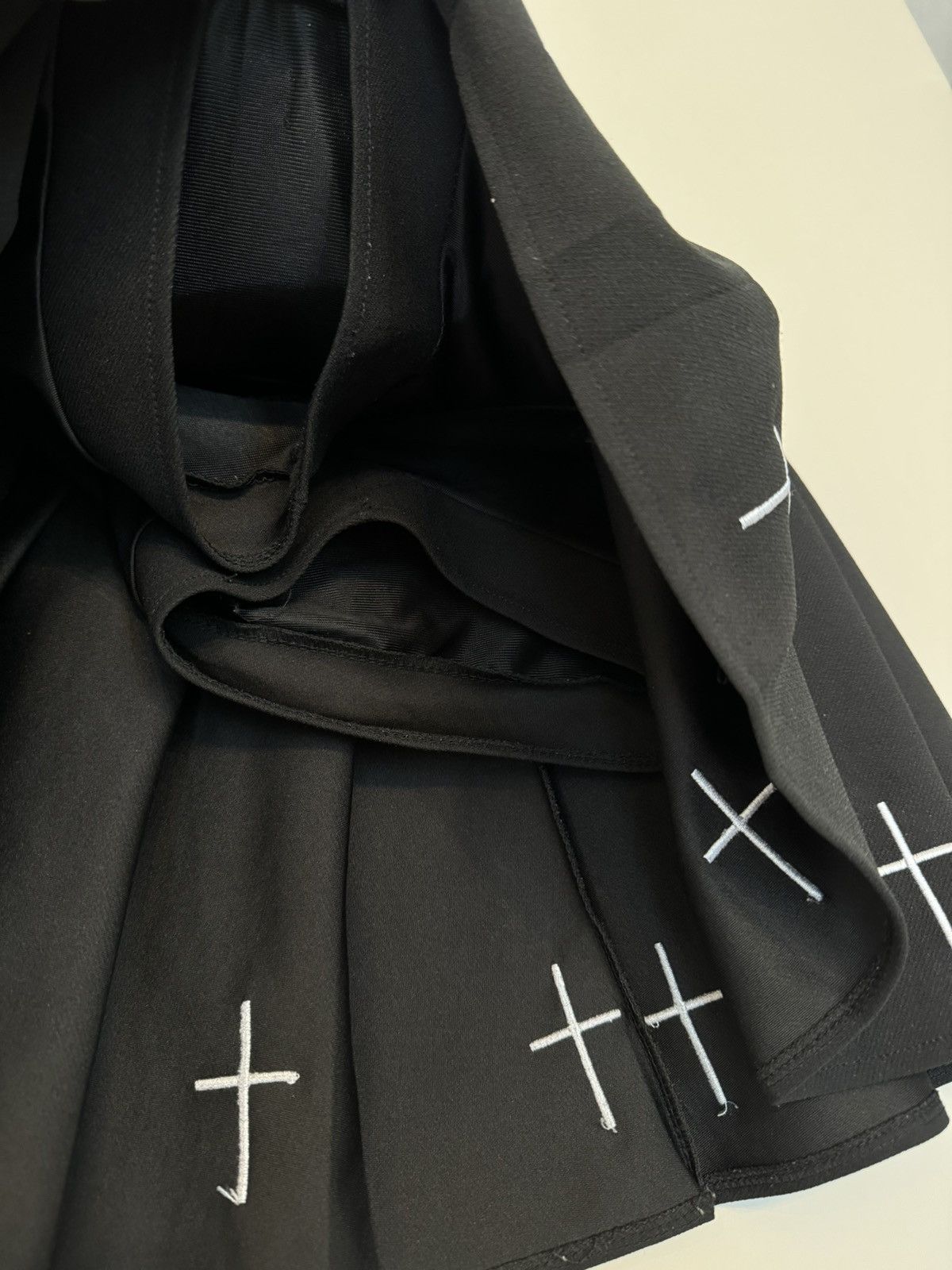Other Avant Garde skirt with crosses rock 2in1 with shorts inside Size 27" / US 4 / IT 40 - 2 Thumbnail