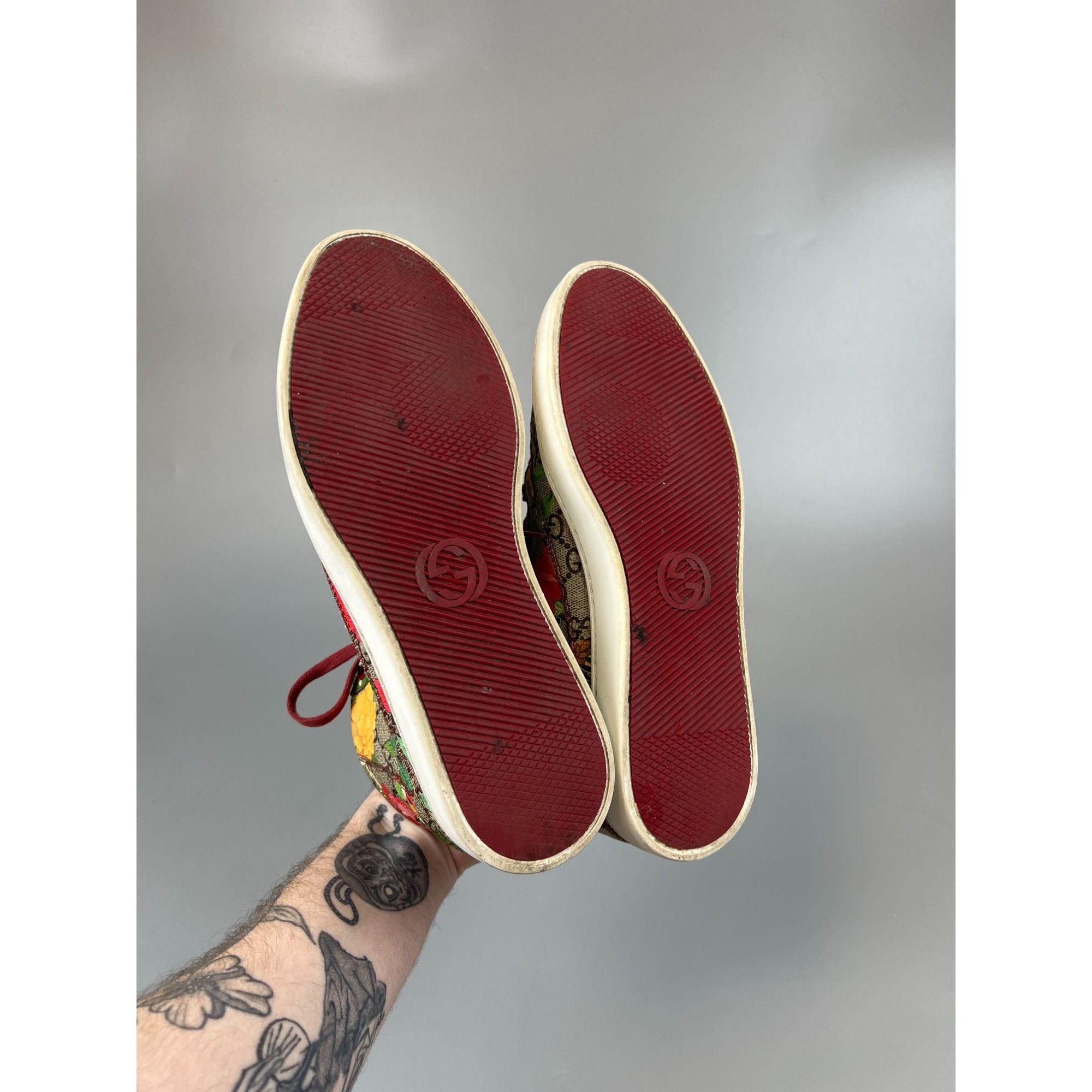 Gucci Gucci Guccissima Monogram Canvas Hi Top Sneakers Size UK 6.5 Size US 9 / IT 39 - 8 Thumbnail